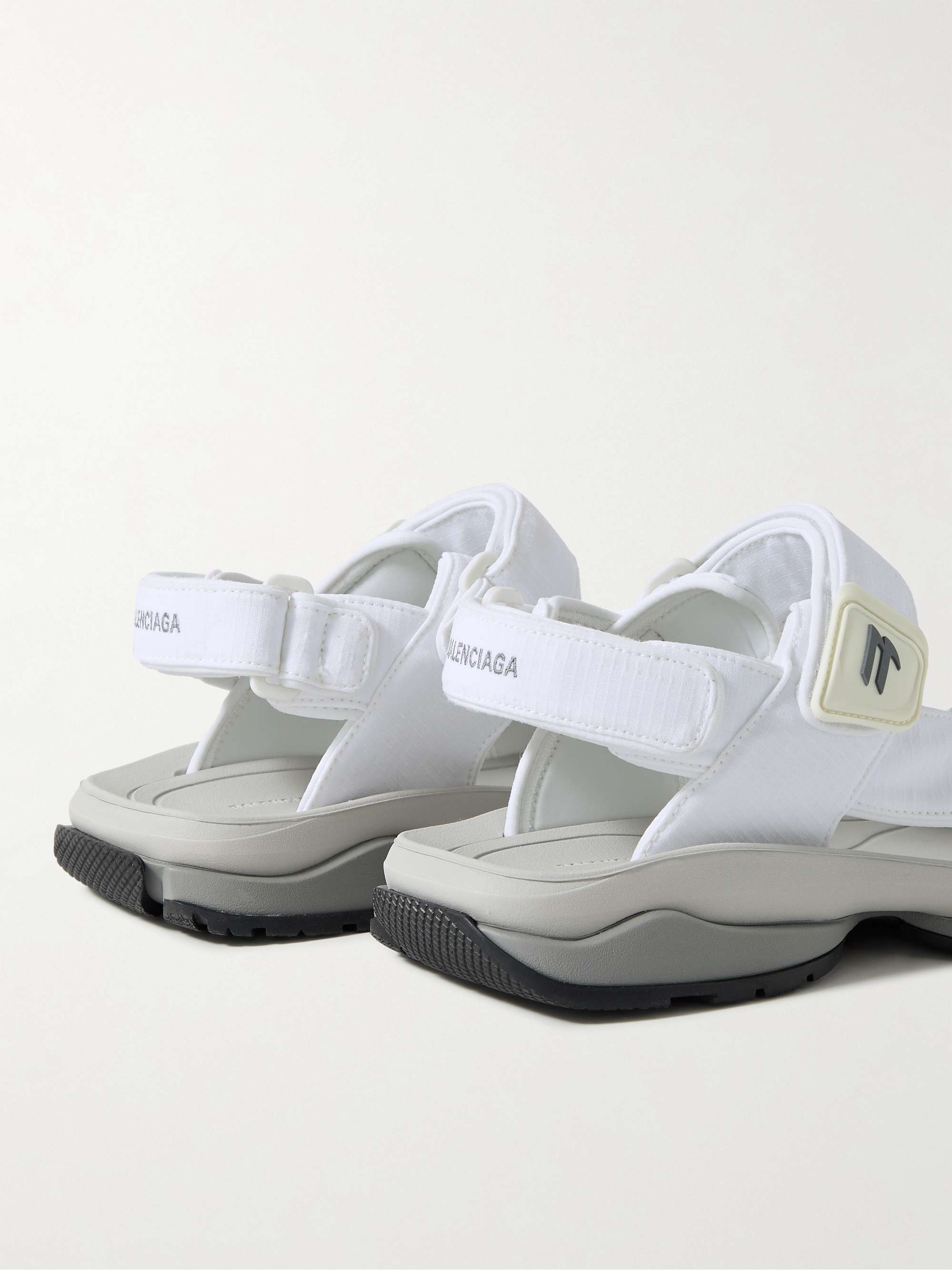 BALENCIAGA Tourist Logo Embroidered Ripstop Sandals for Men MR PORTER