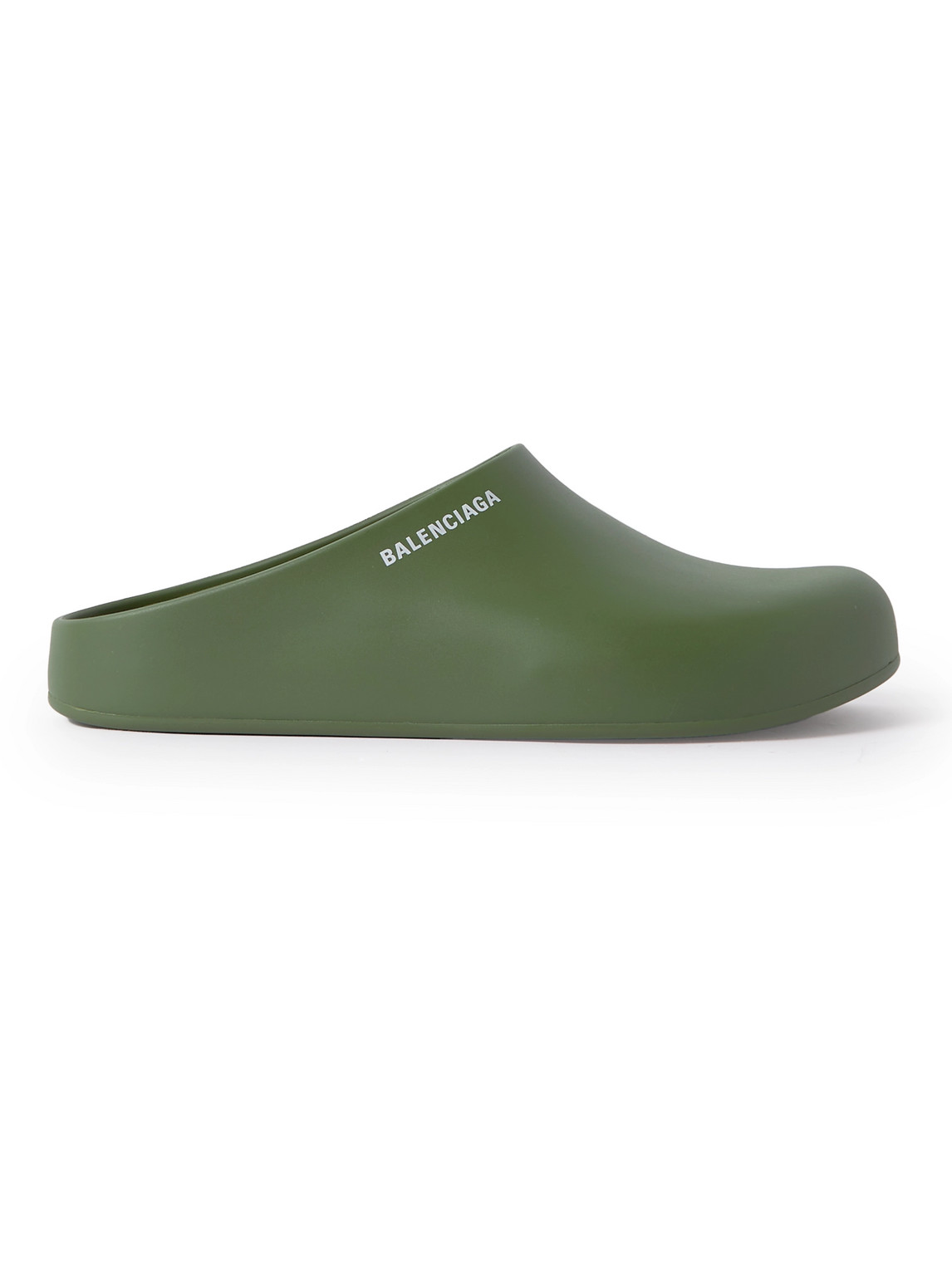 BALENCIAGA POOL LOGO-PRINT RUBBER SANDALS