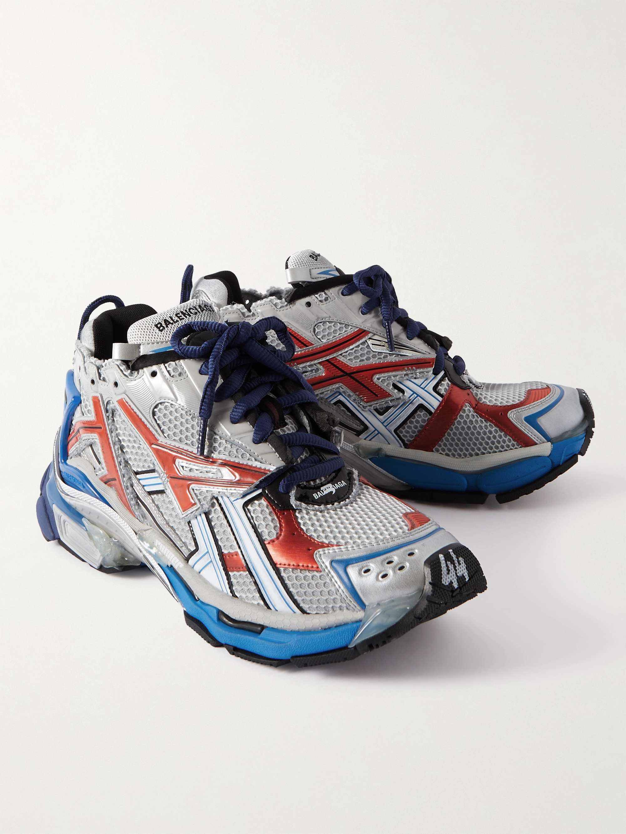 BALENCIAGA Runner Nylon, Mesh and Rubber Sneakers