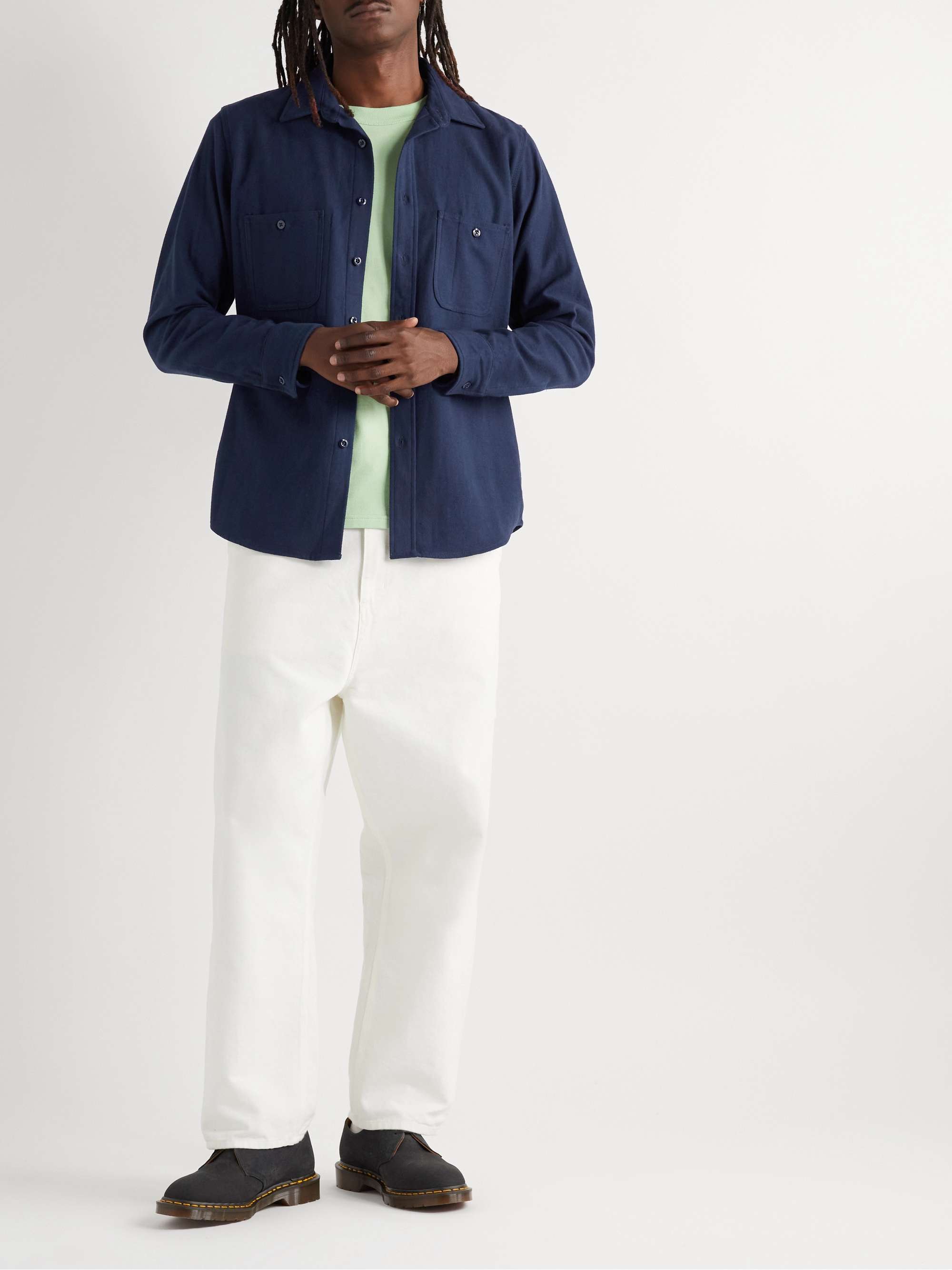 RANDY'S GARMENTS Brushed-Cotton Shirt