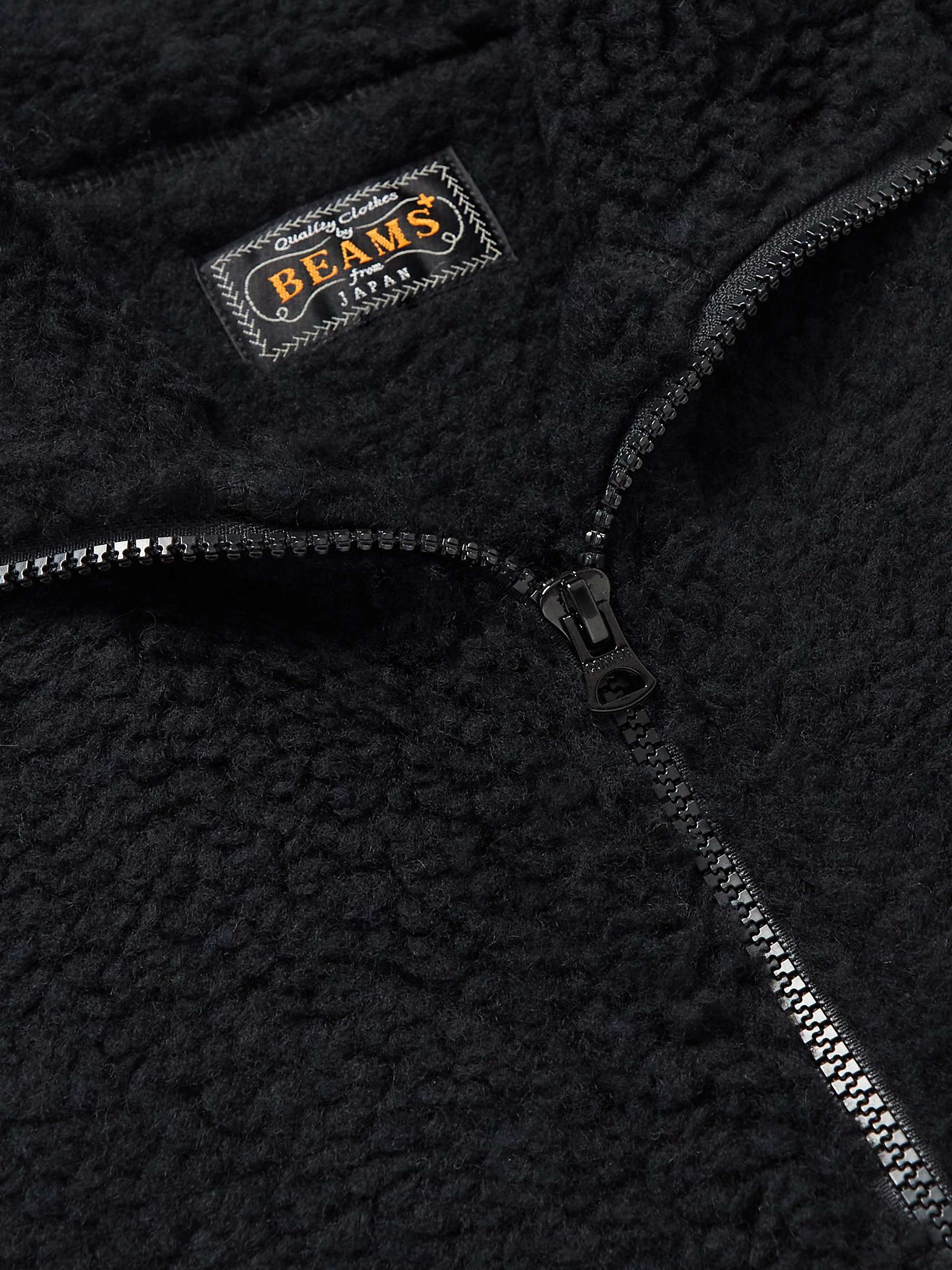 BEAMS PLUS Wool-Blend Fleece Gillet