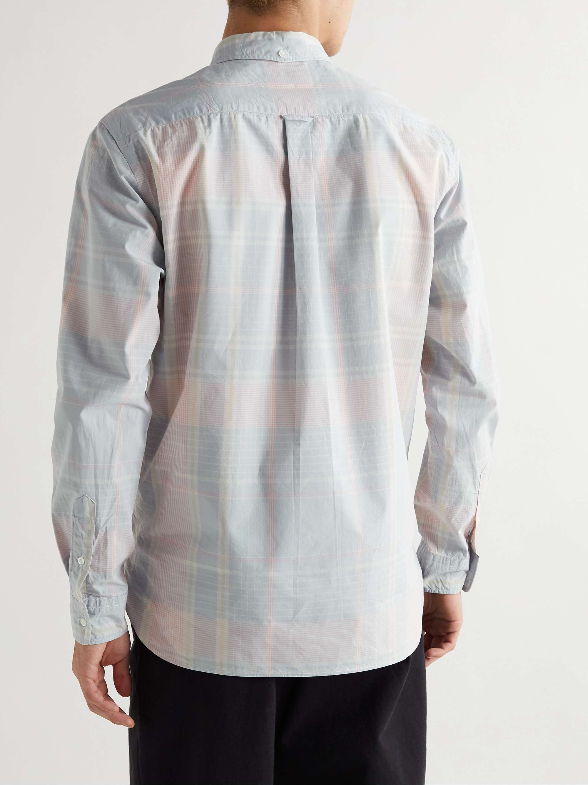 BEAMS PLUS Checked Cotton-Poplin Shirt