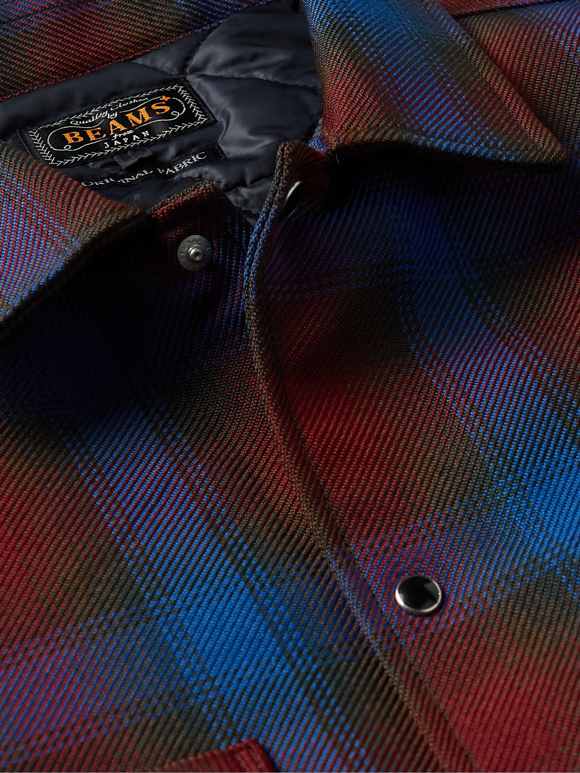 BEAMS PLUS Checked PrimaLoft® Twill Overshirt