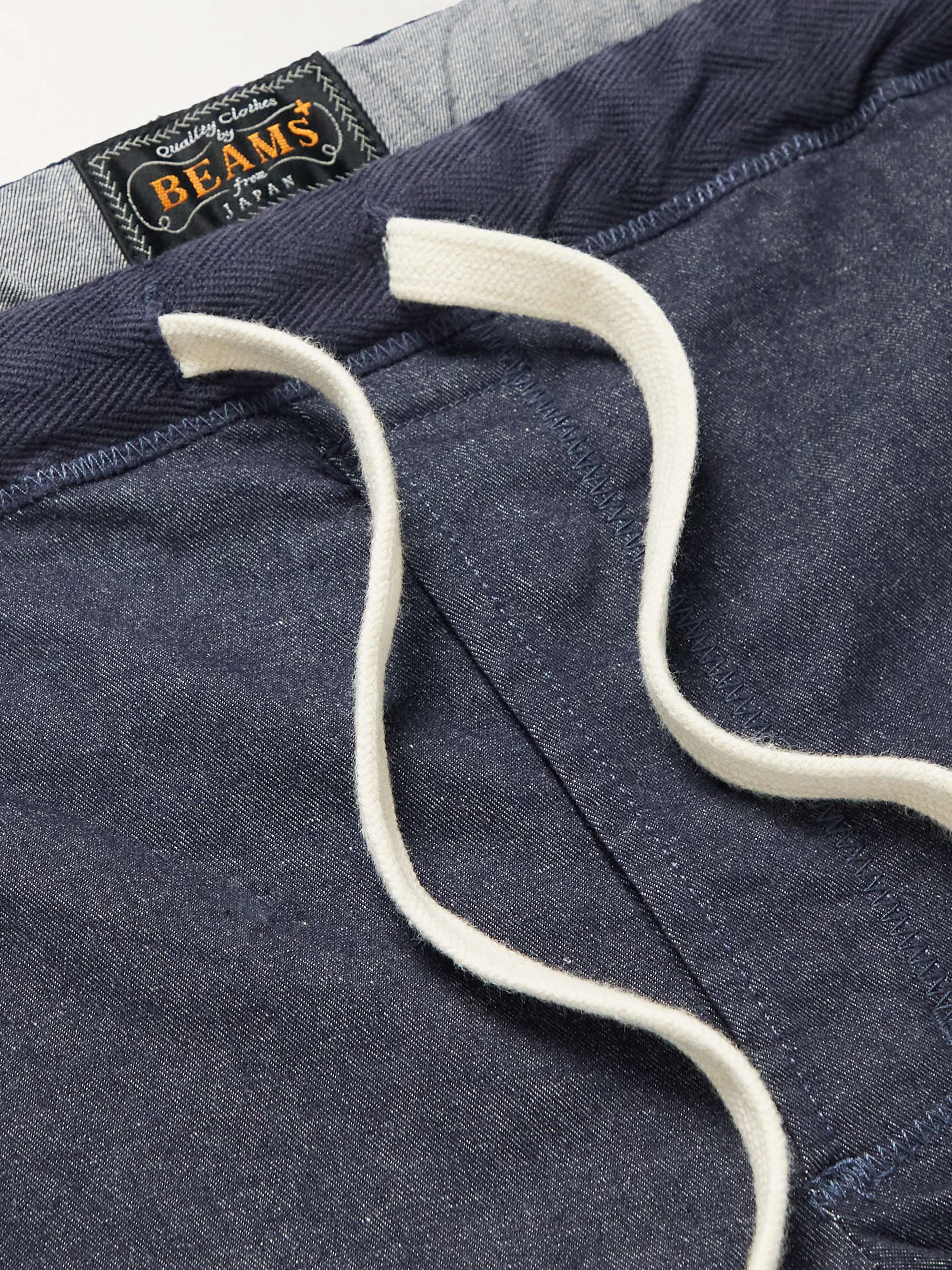 BEAMS PLUS Gym Tapered Stretch-Cotton Twill Drawstring Trousers