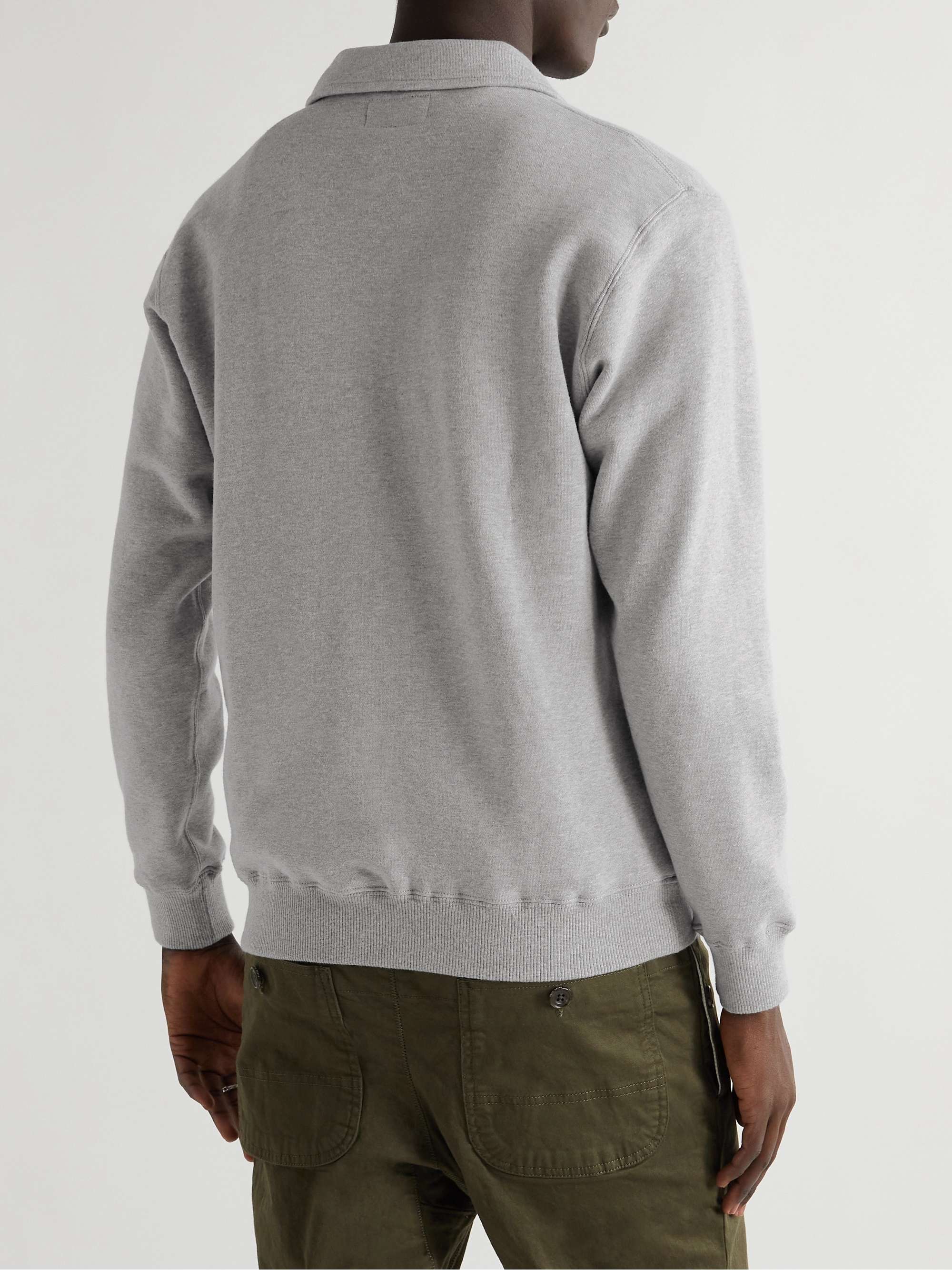 BEAMS PLUS Slim-Fit Cotton-Jersey Half-Zip Sweatshirt