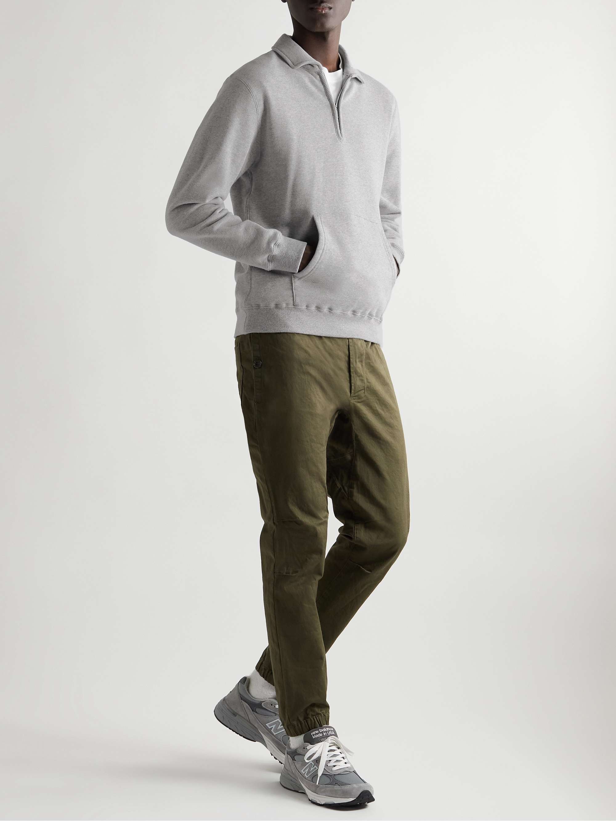 BEAMS PLUS Slim-Fit Cotton-Jersey Half-Zip Sweatshirt