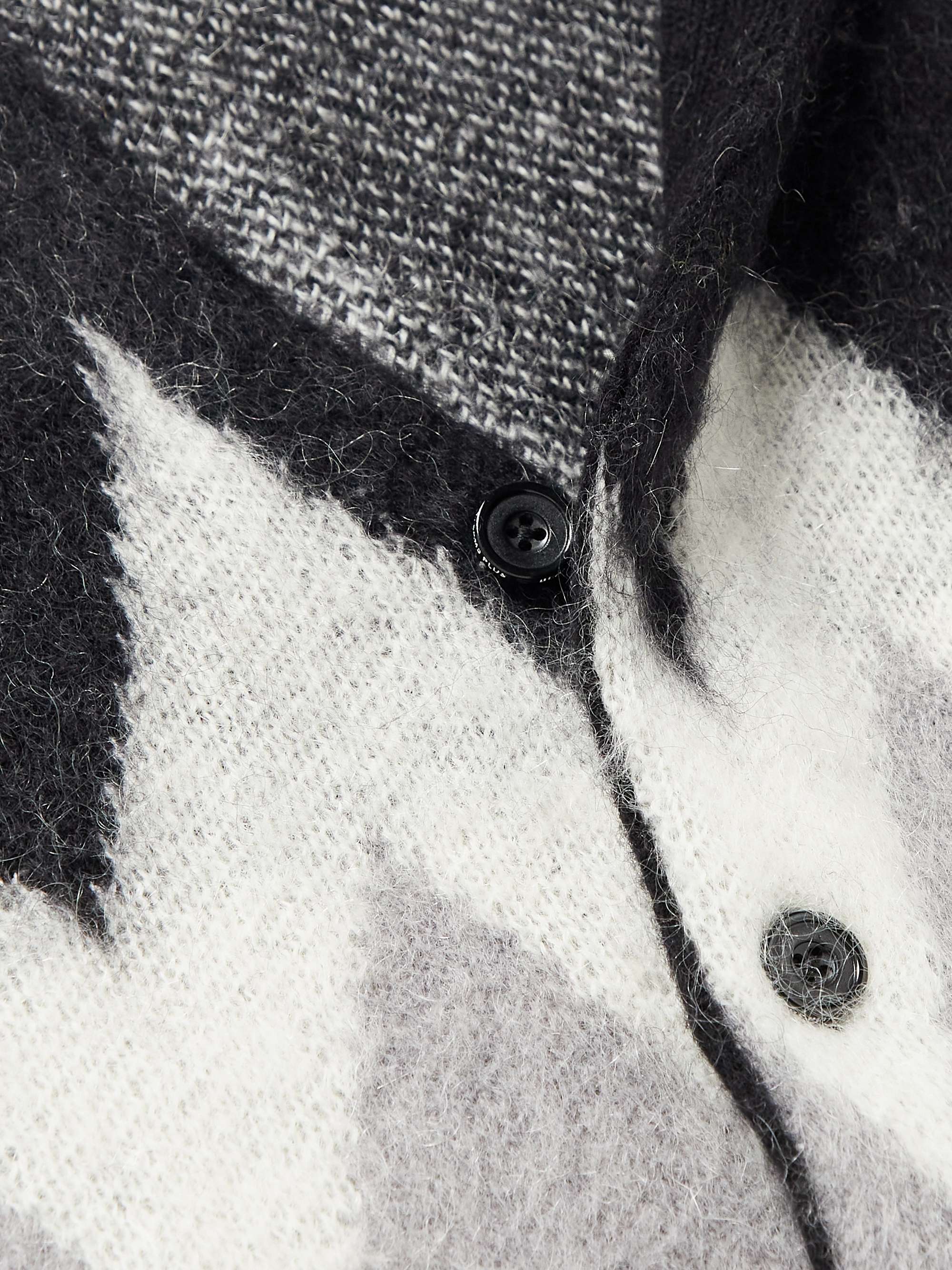 BEAMS PLUS Jacquard-Knit Cardigan