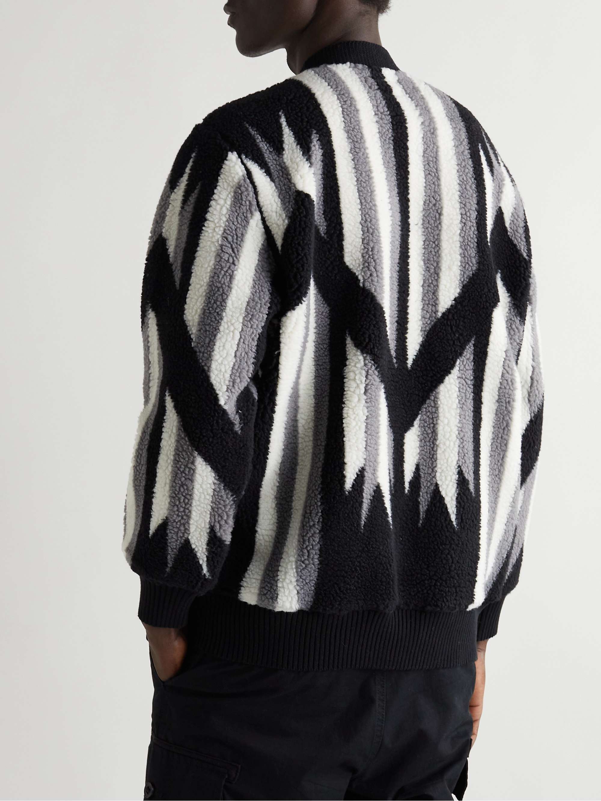 BEAMS PLUS Fleece-Jacquard Cardigan