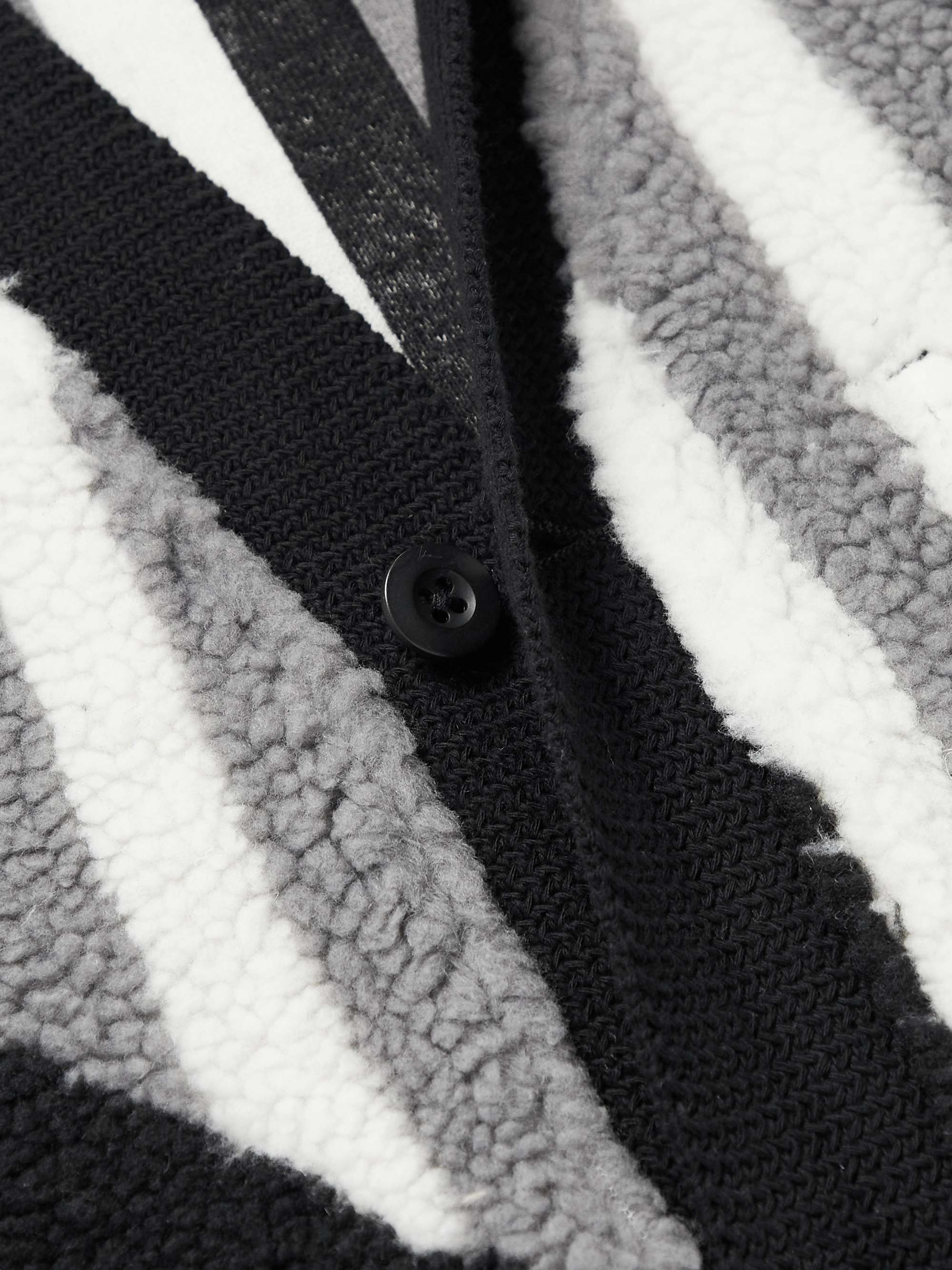 BEAMS PLUS Fleece-Jacquard Cardigan