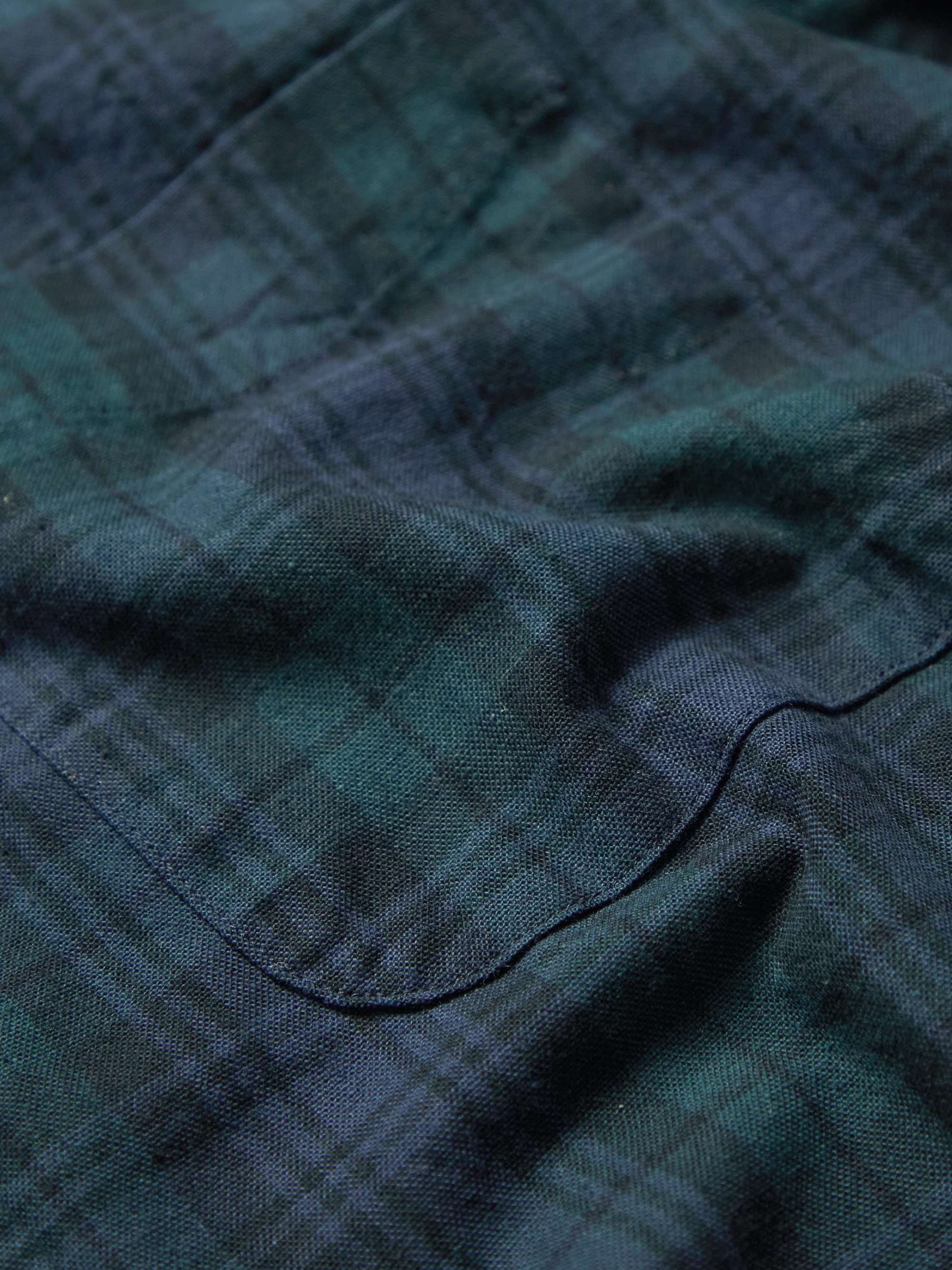 BEAMS PLUS Button-Down Collar Checked Cotton Shirt