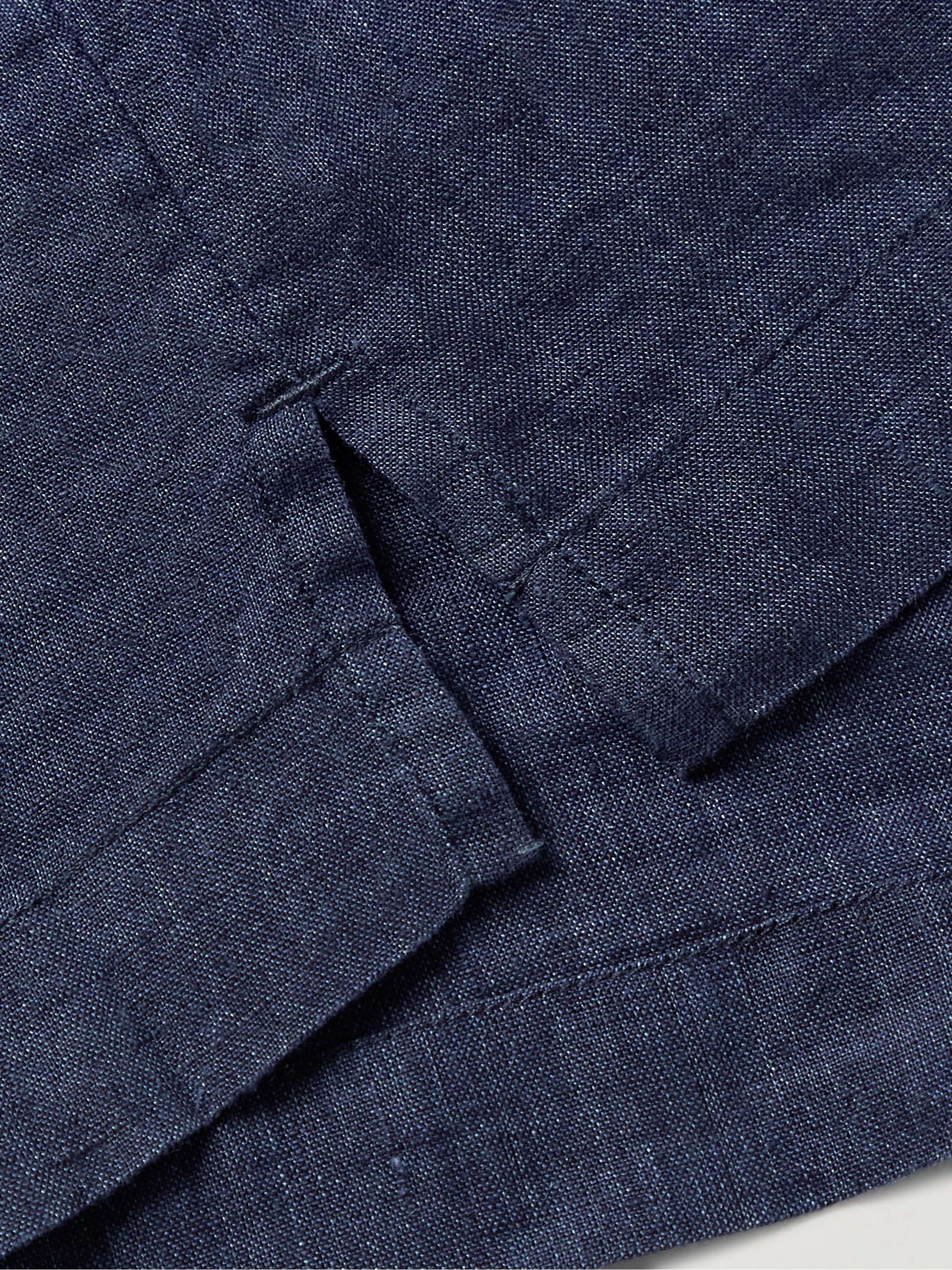 FRESCOBOL CARIOCA Angelo Camp-Collar Linen Shirt