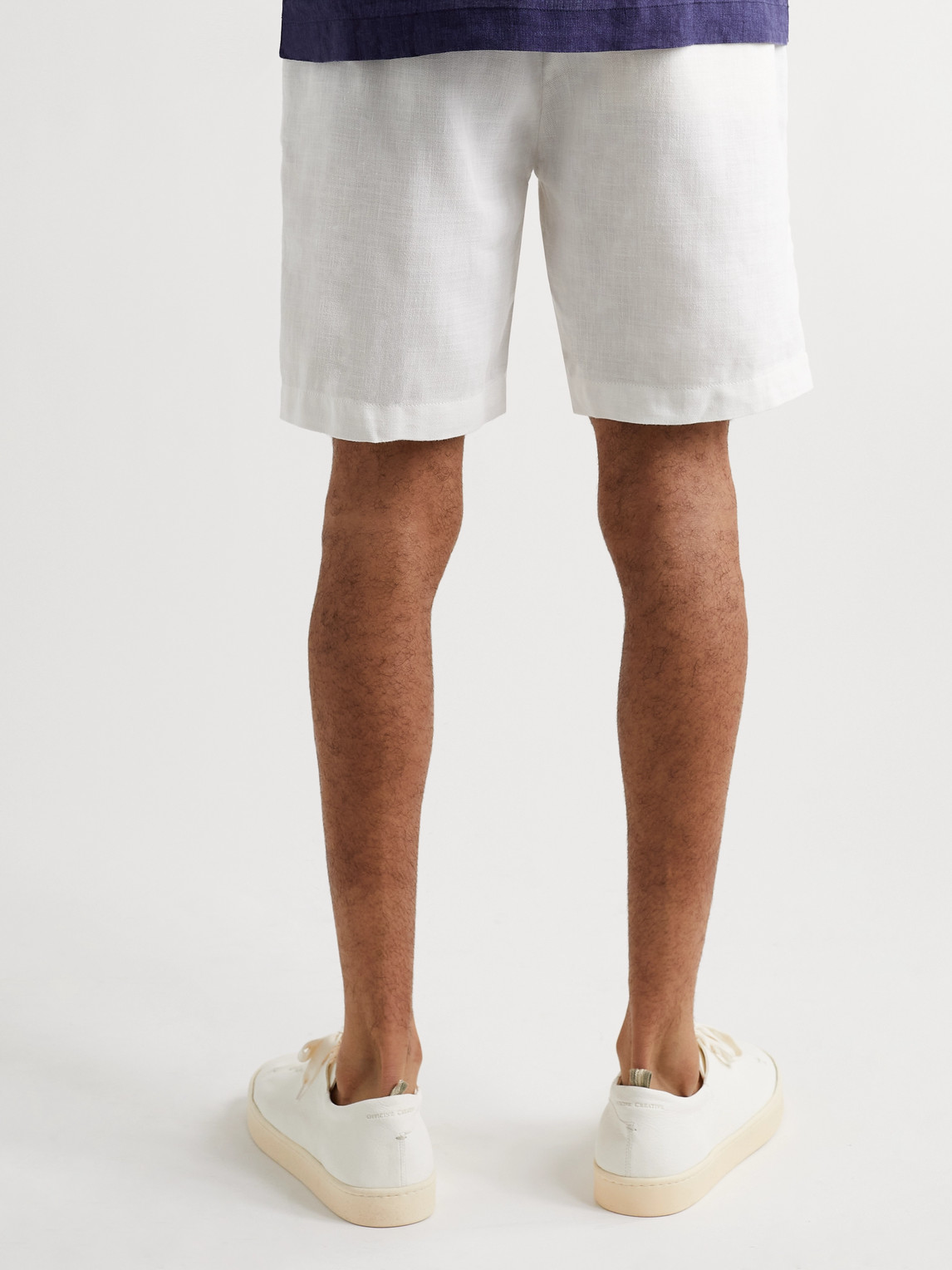 Frescobol Carioca - Felipe Straight-leg Linen And Cotton-blend Drawstring Shorts - Men - White - Uk/us 28 