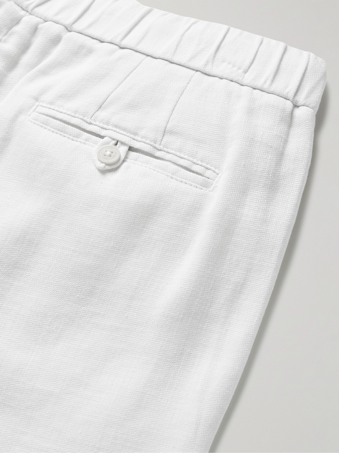  Frescobol Carioca - Felipe Straight-leg Linen And Cotton-blend Drawstring Shorts - Men - White - Uk/us 28 