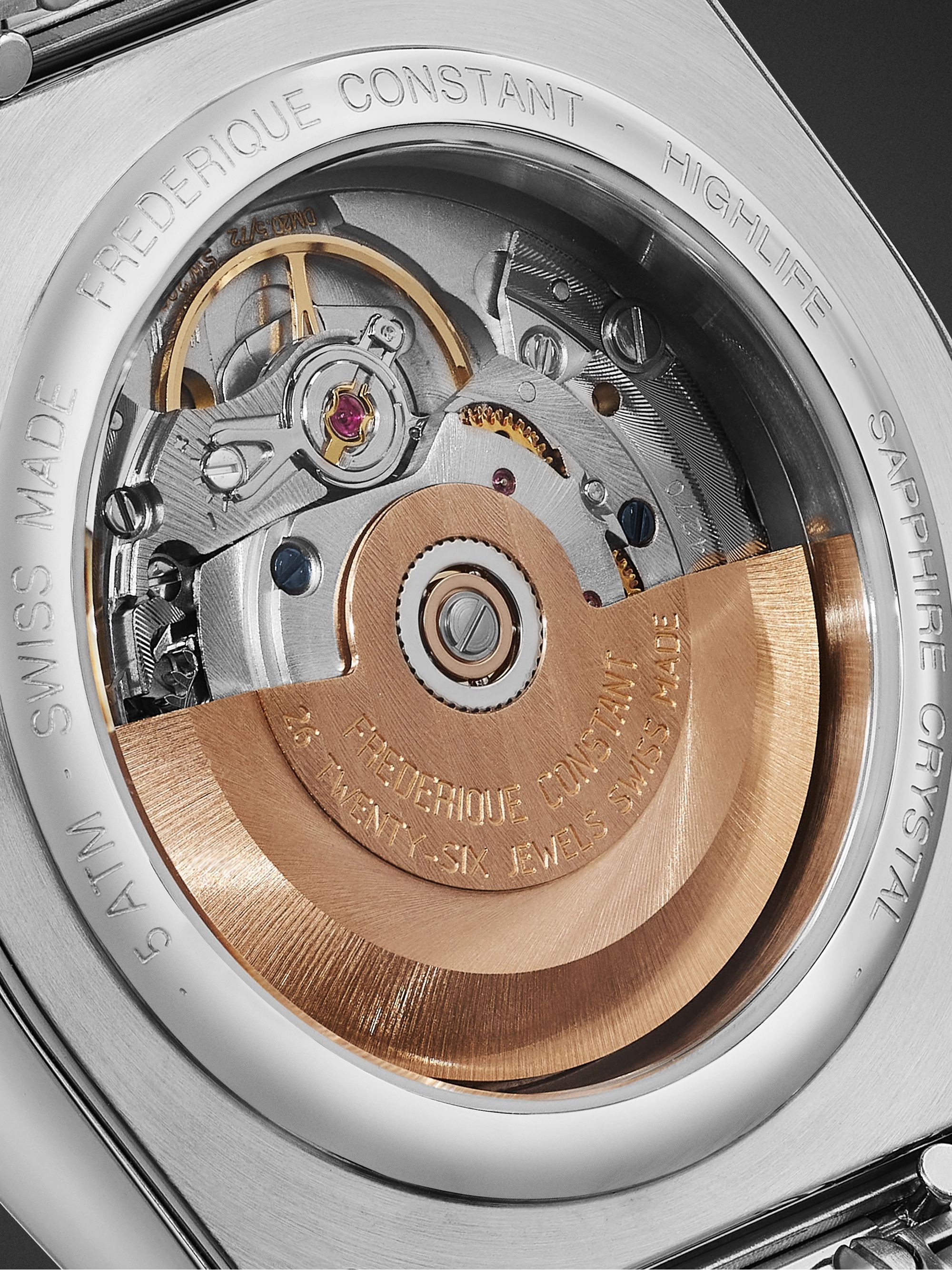 FREDERIQUE CONSTANT Highlife Automatic COSC 41mm Stainless Steel Watch, Ref. No. FC-303BL4NH6B
