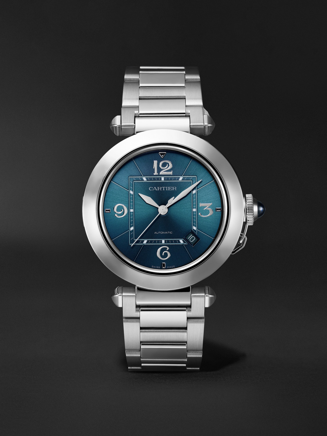 Cartier Pasha de  Automatic 41mm Stainless Steel and Leather Watch, Ref. No. CRWSPA0038 - Men