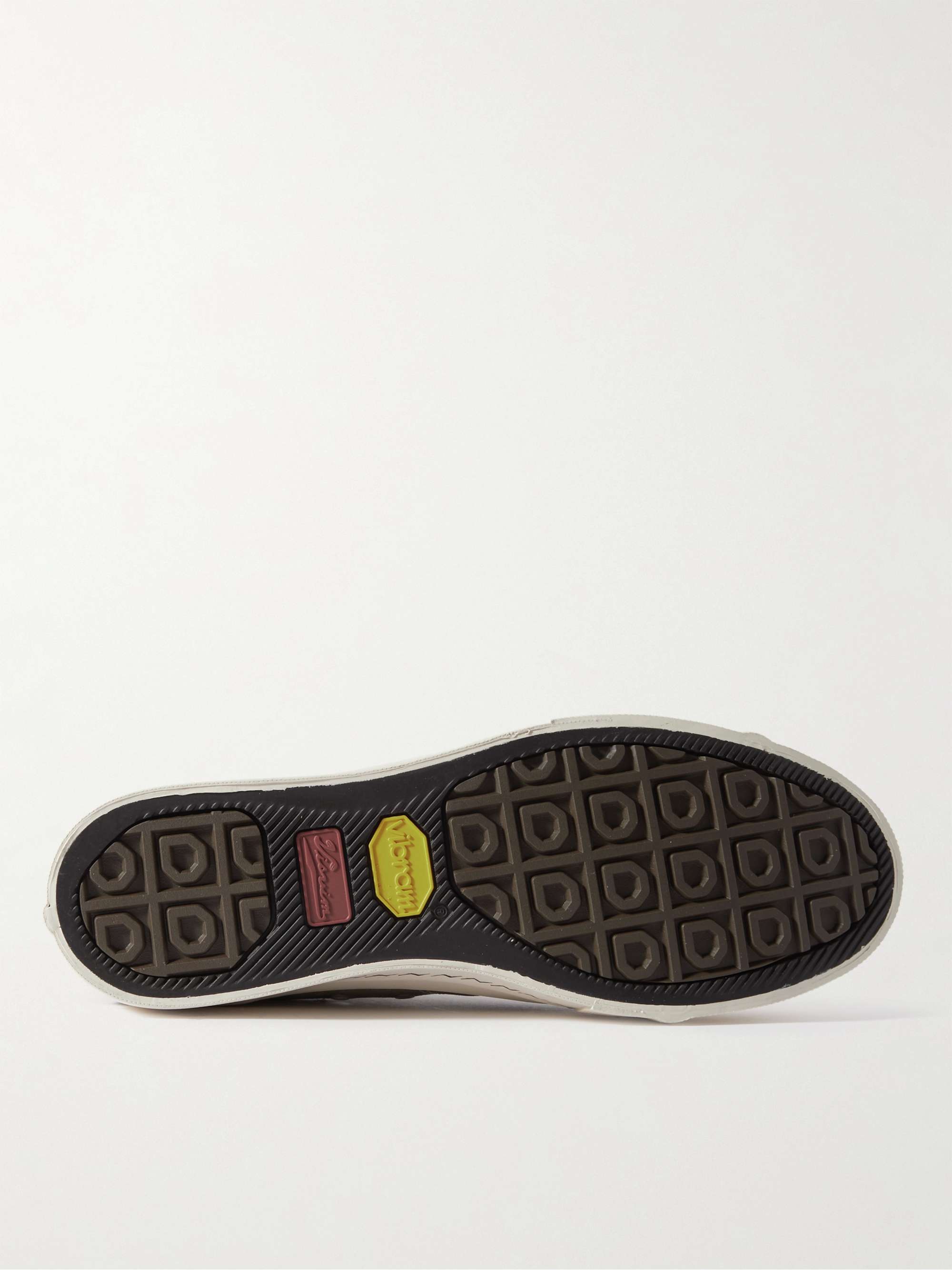 VISVIM Skagway Leather-Trimmed Canvas Sneakers