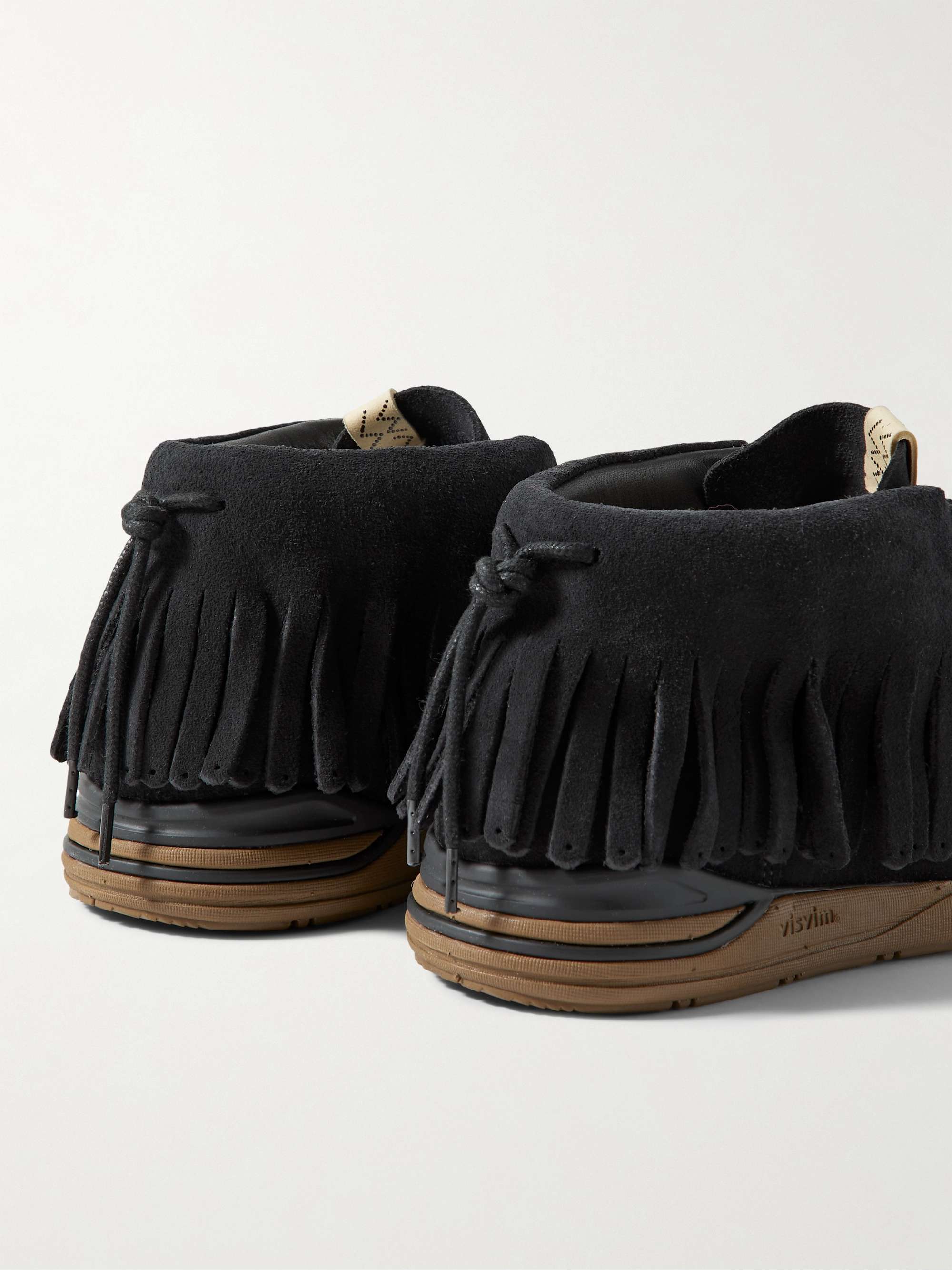 VISVIM FBT Shaman-Folk Fringed Beaded Suede Boots