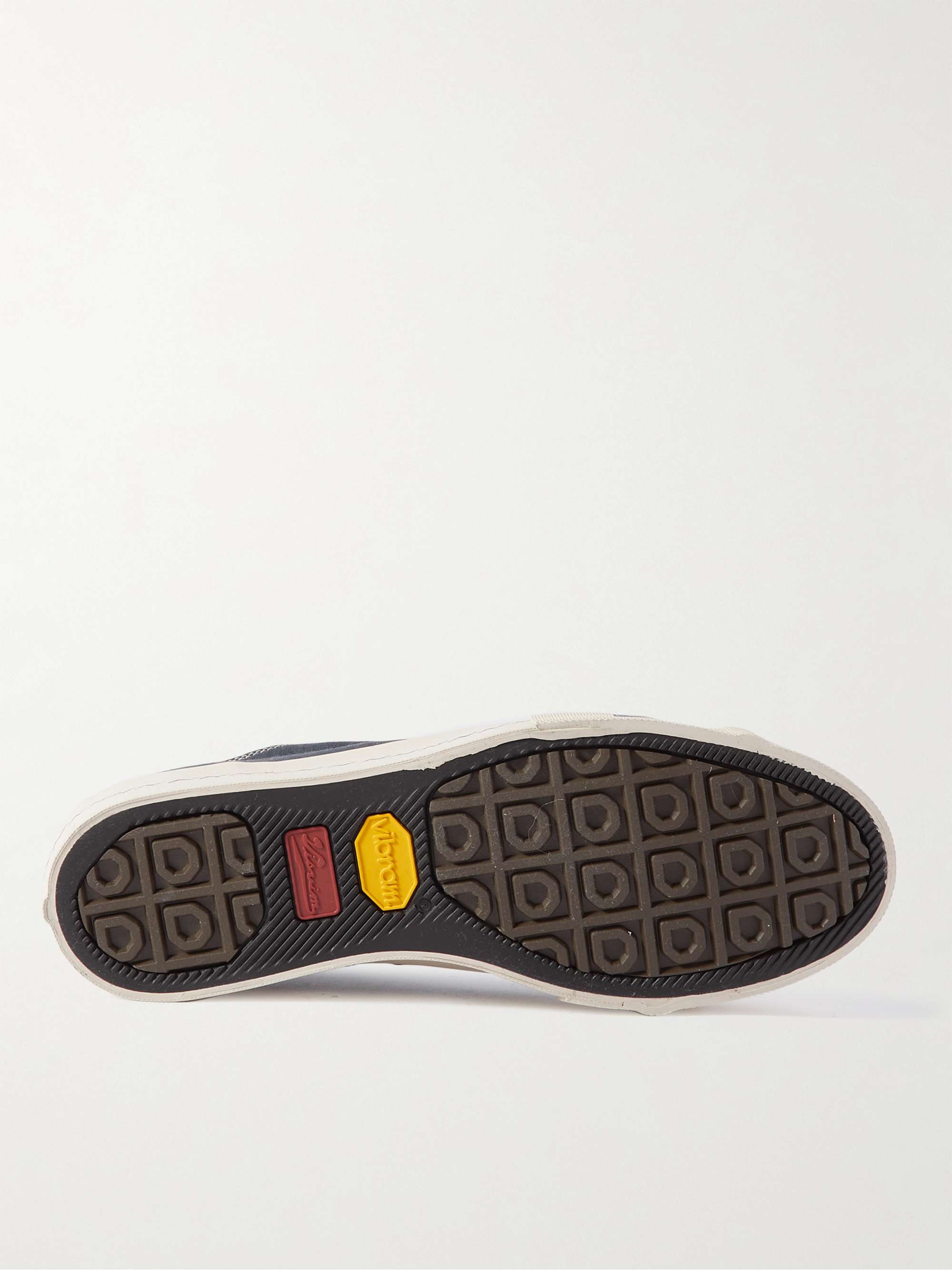 VISVIM Skagway Leather-Trimmed Canvas Sneakers