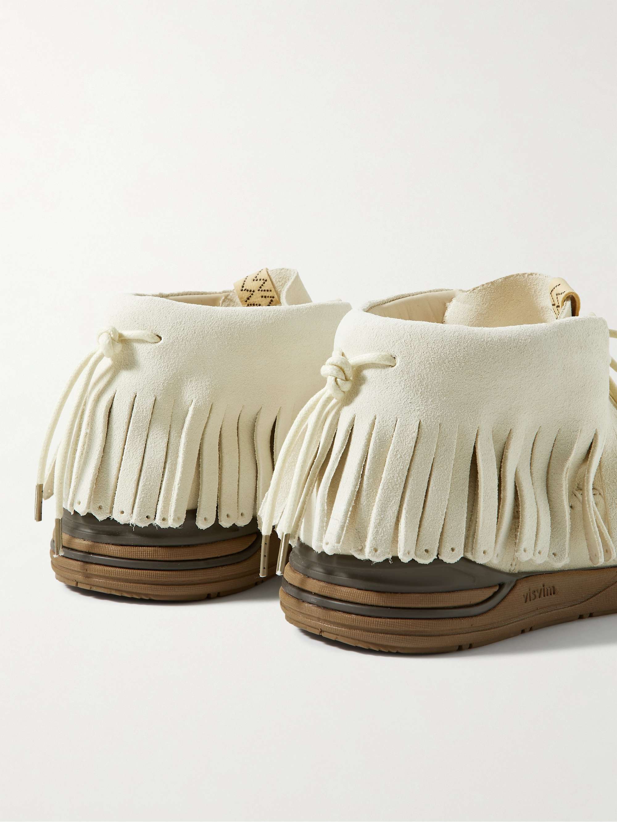 VISVIM FBT Shaman-Folk Fringed Beaded Suede Boots