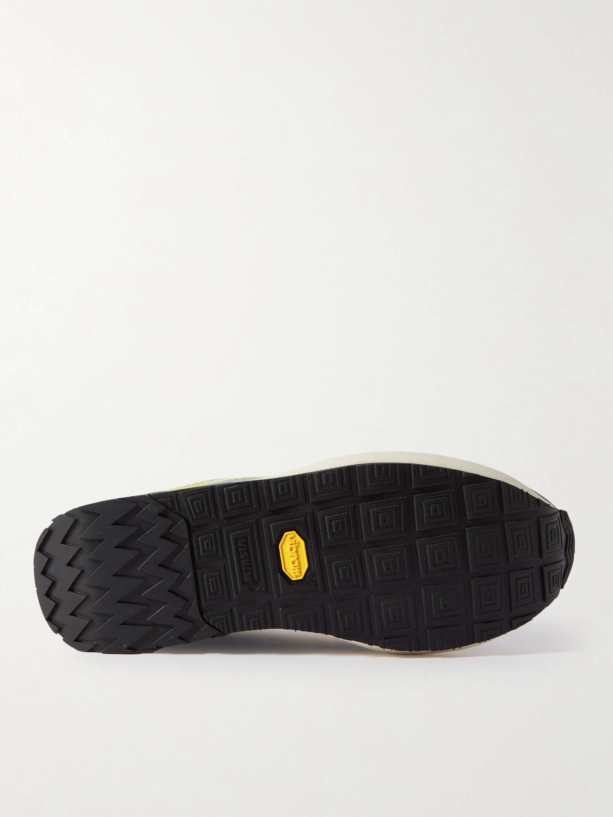 VISVIM FKT Runner Suede and Leather-Trimmed Nylon-Blend Sneakers