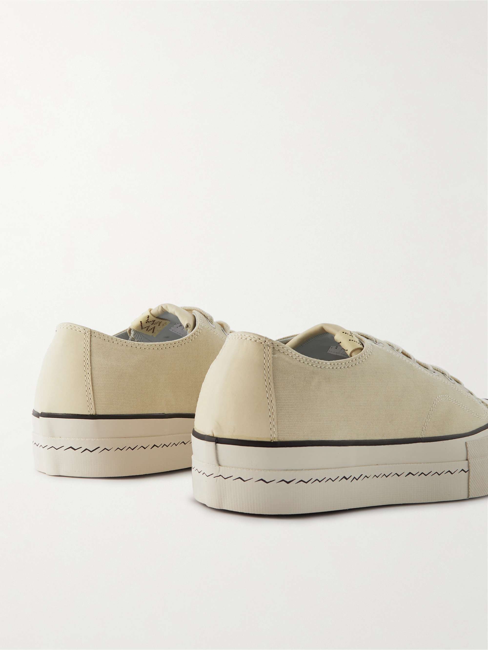 VISVIM Skagway Leather-Trimmed Canvas Sneakers