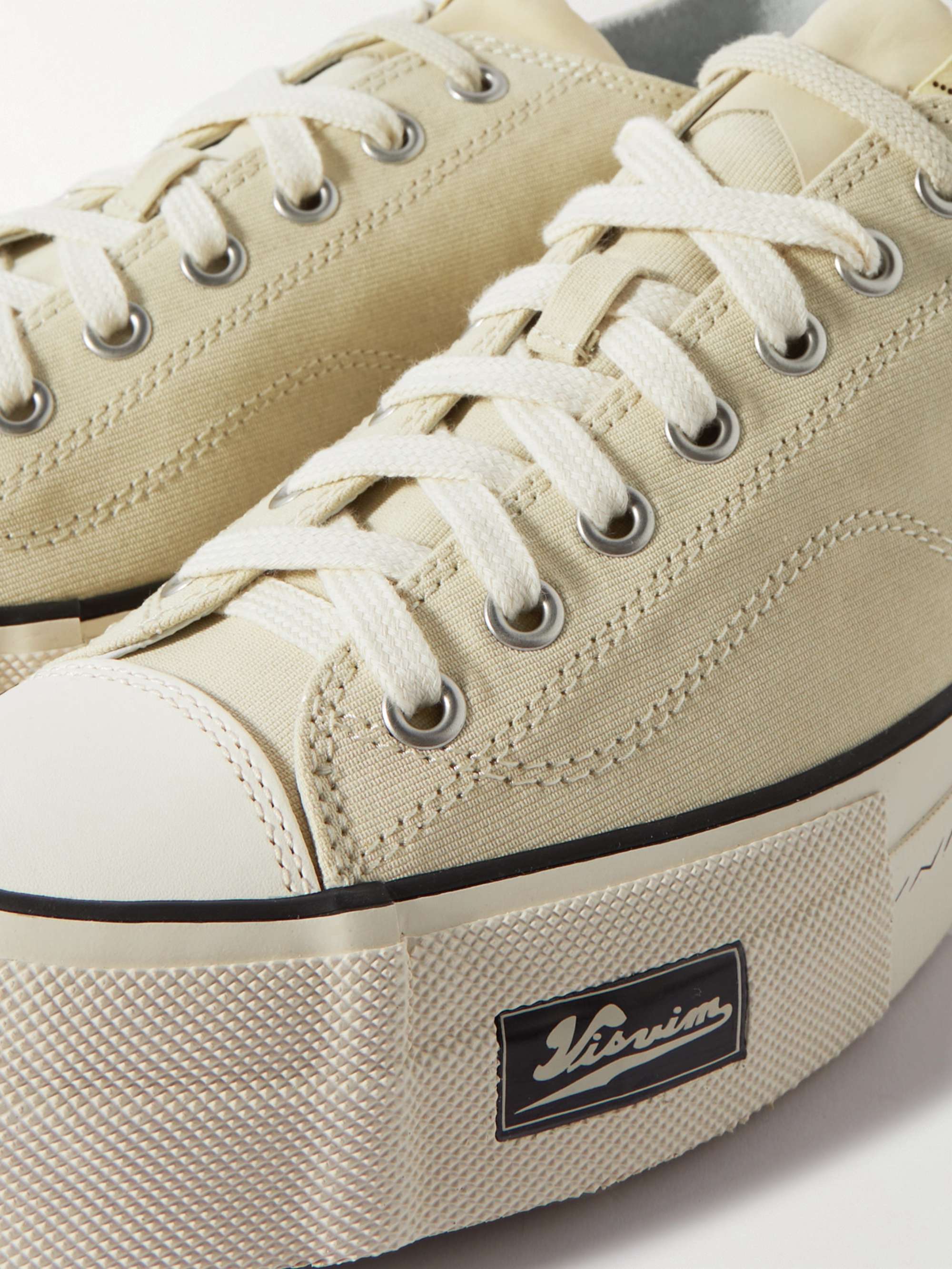 VISVIM Skagway Leather-Trimmed Canvas Sneakers