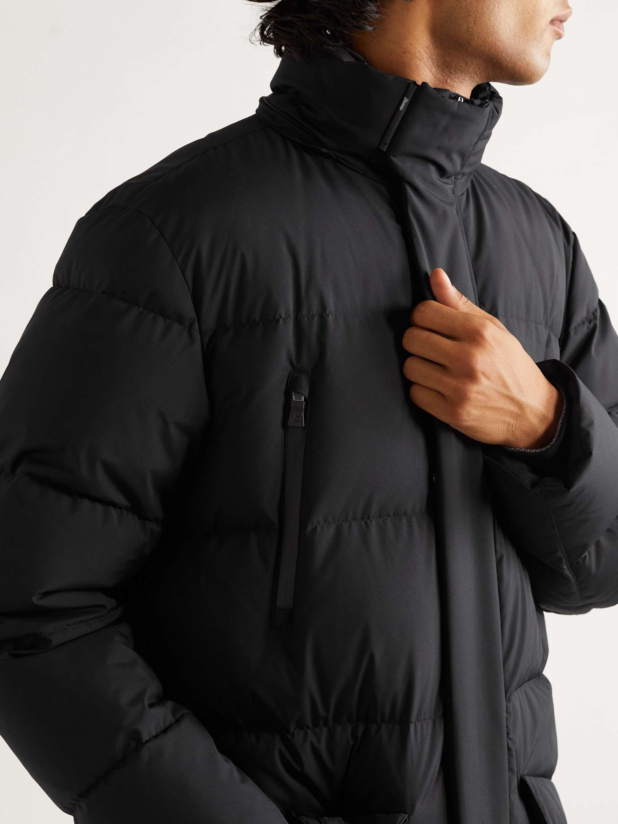 HERNO LAMINAR Quilted Shell Hooded Jacket