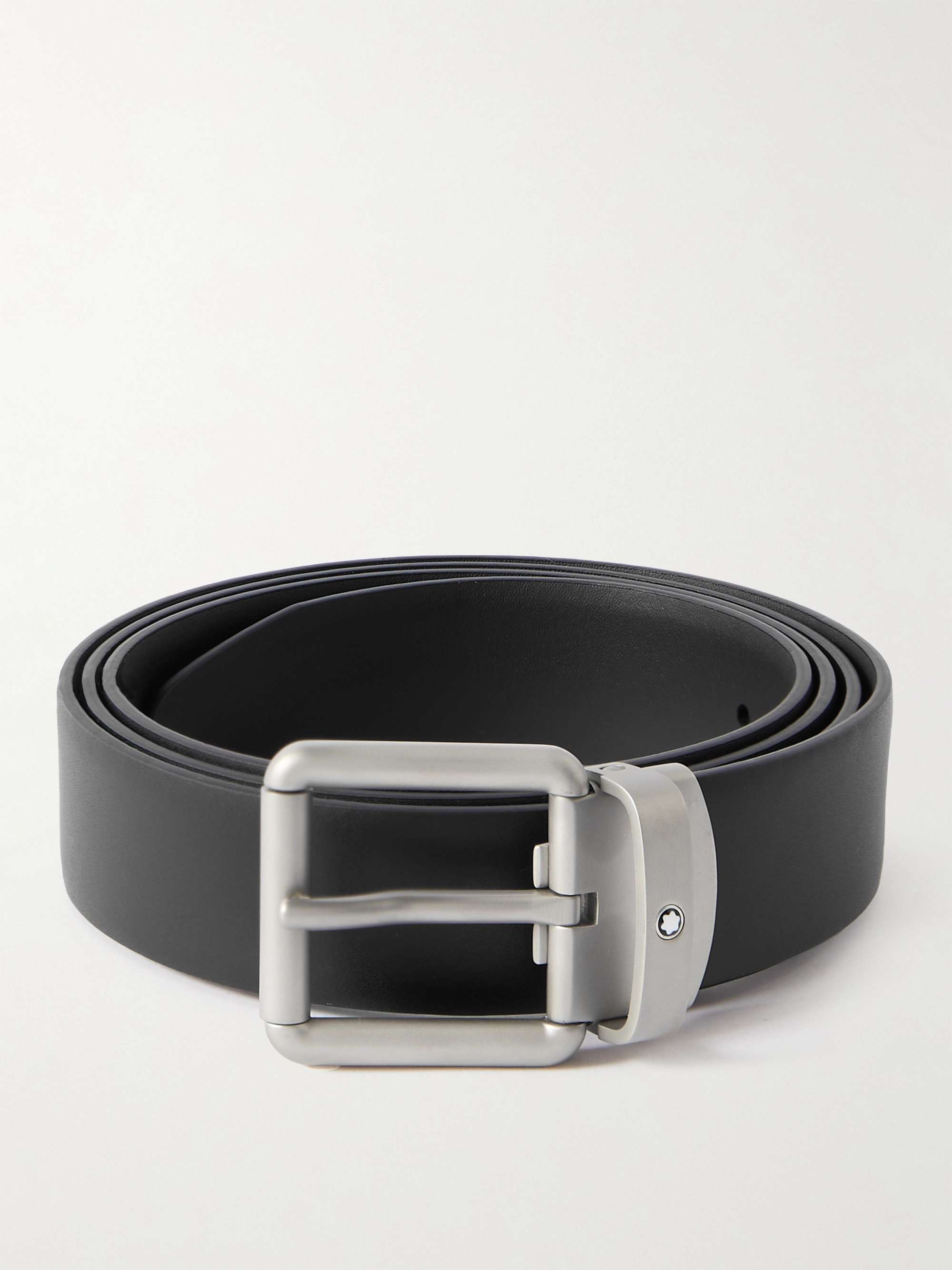 MONTBLANC 3cm Reversible Leather Belt