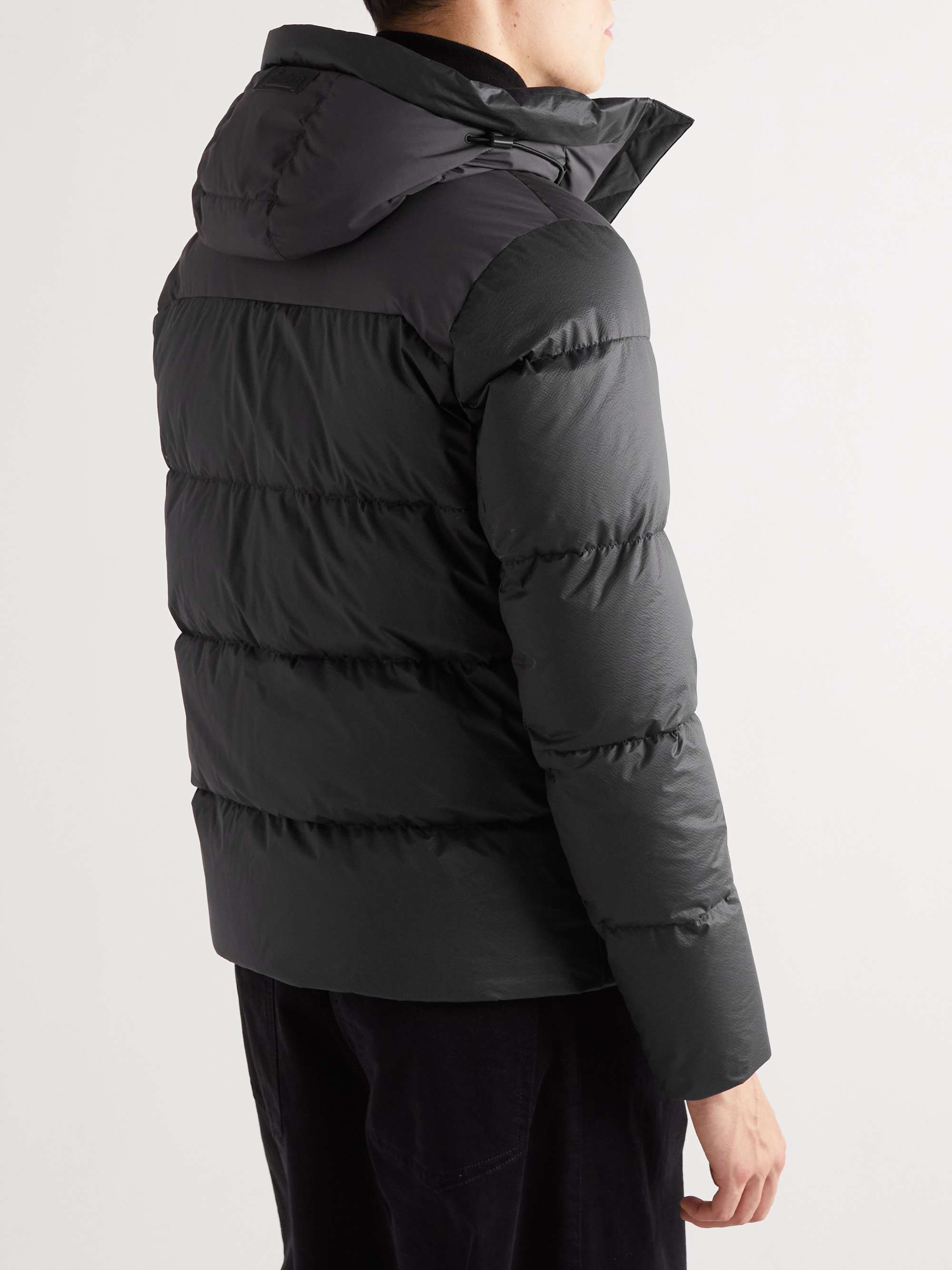 HERNO LAMINAR Flashlight Ripstop Hooded Down Jacket