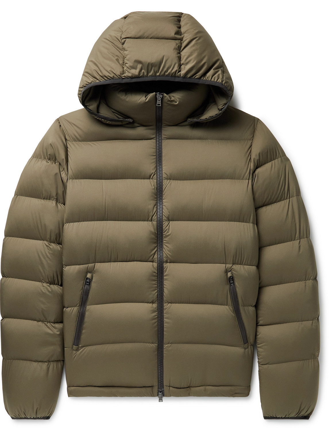 Hevò Men's Faeto Quilted Nylon Down Jacket Black