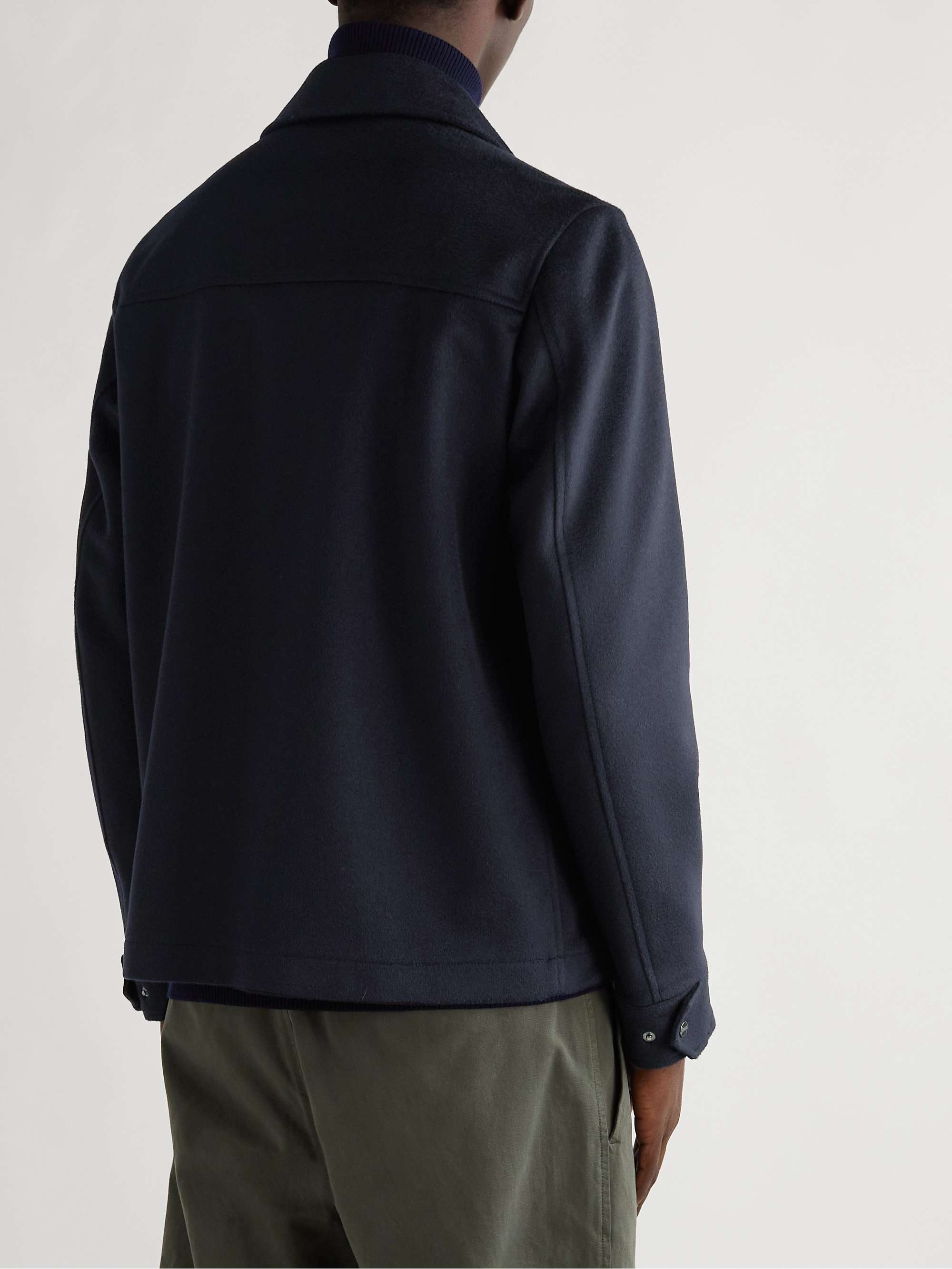 HERNO Wool and Cashmere-Blend Shirt Jacket