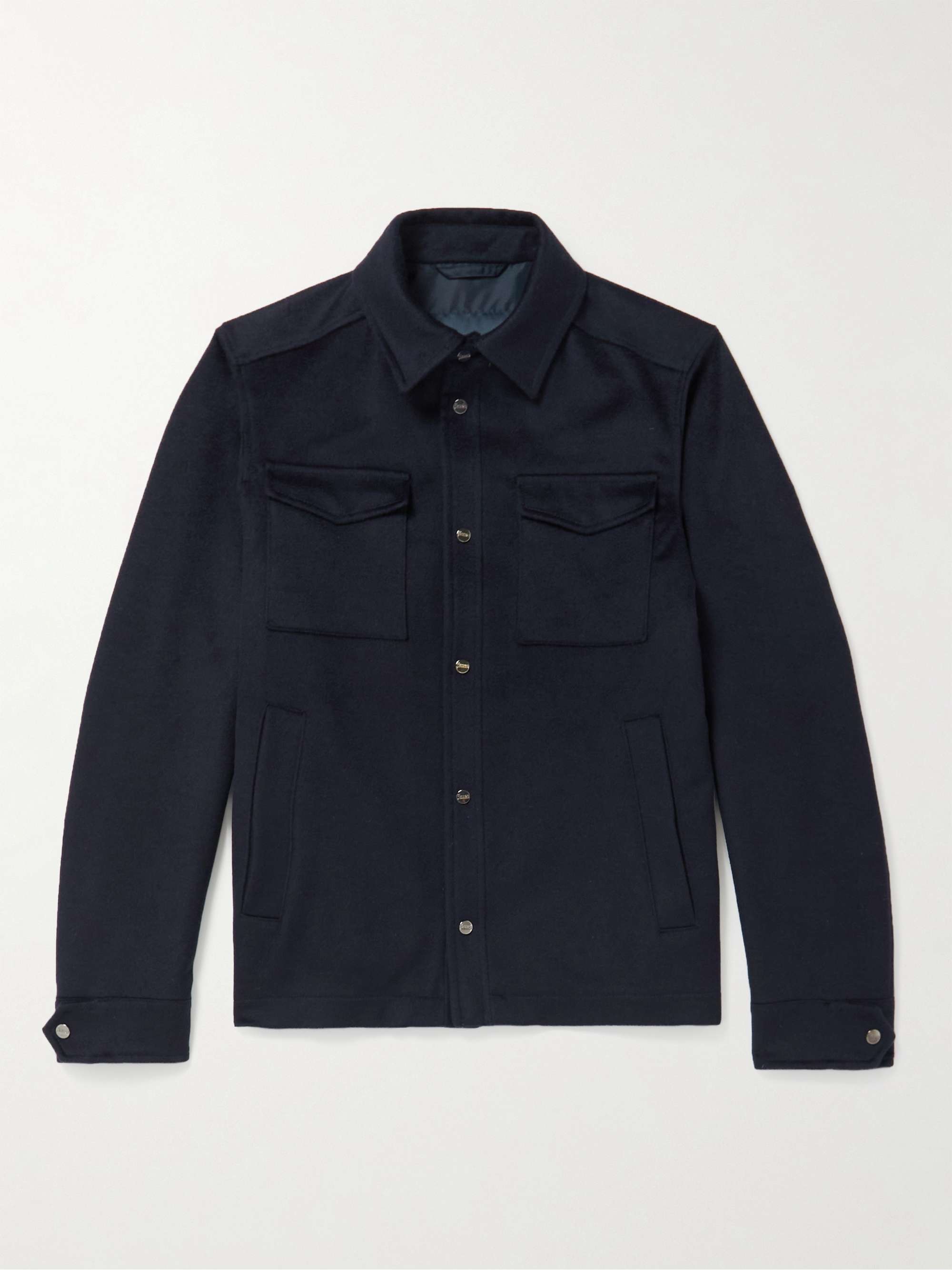 HERNO Wool and Cashmere-Blend Shirt Jacket for Men | MR PORTER