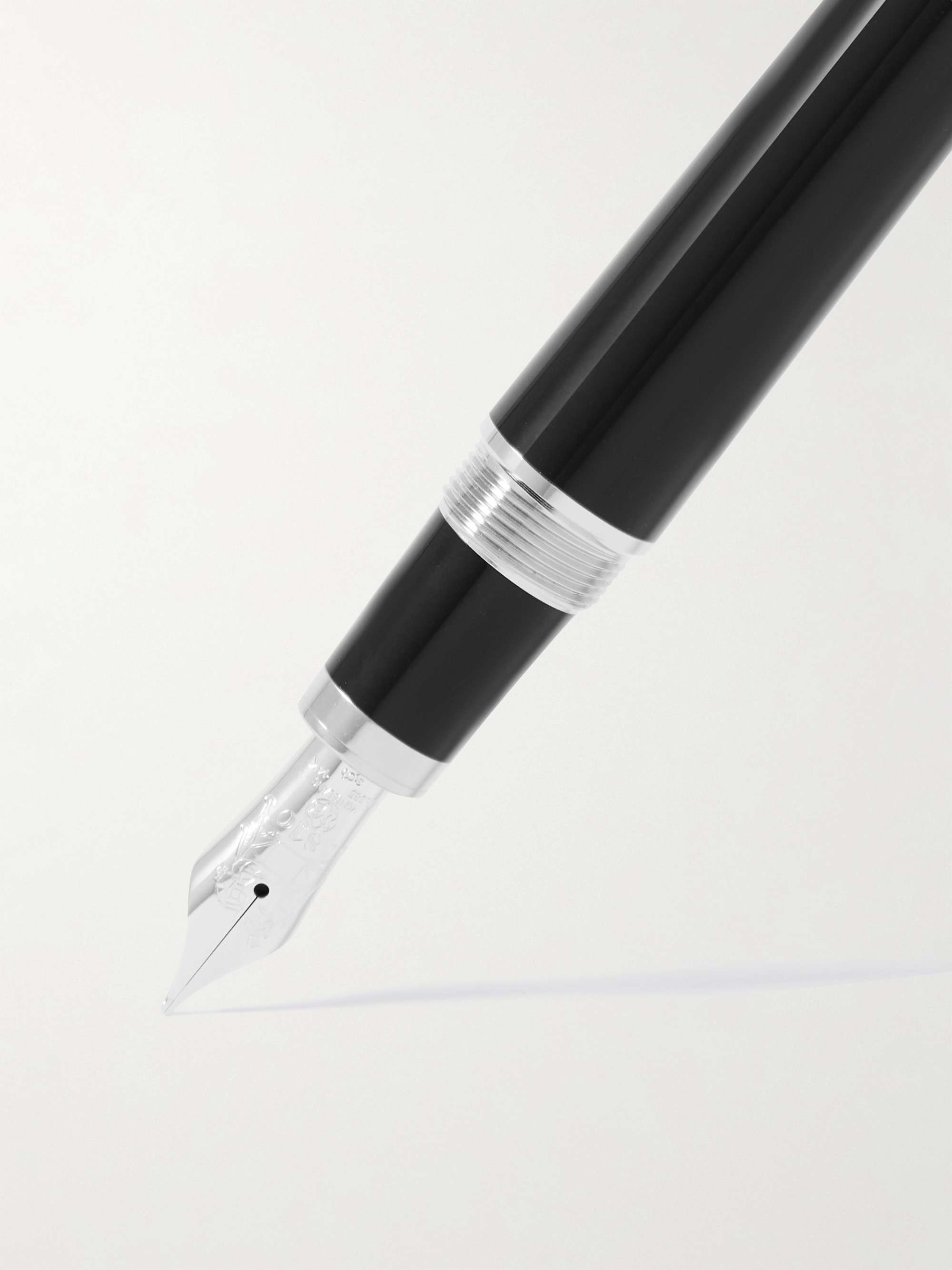 MONTBLANC + John F. Kennedy Resin and Platinum-Plated Fountain Pen