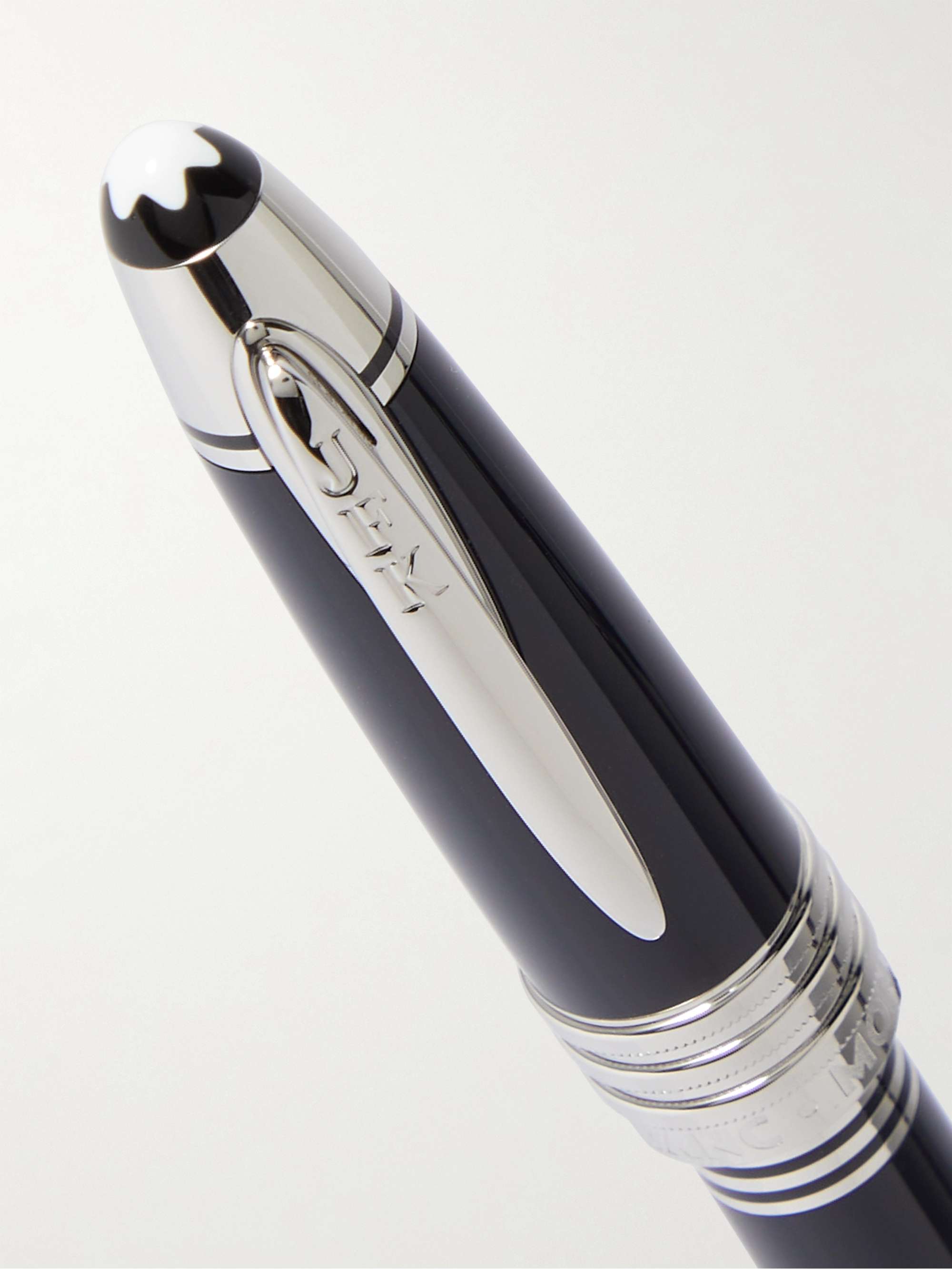 MONTBLANC + John F. Kennedy Resin and Platinum-Plated Fountain Pen