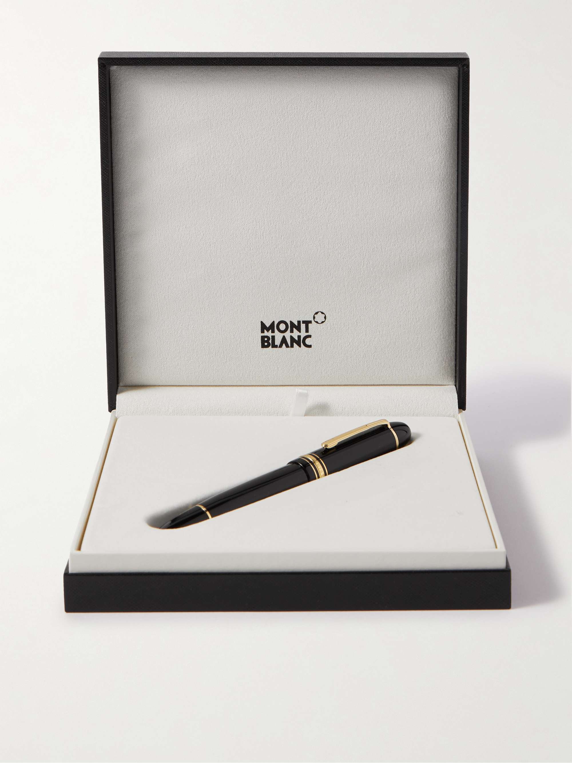 MONTBLANC Meisterstück 149 Calligraphy Curved Nib Gold-Tone and Lacquer Fountain Pen