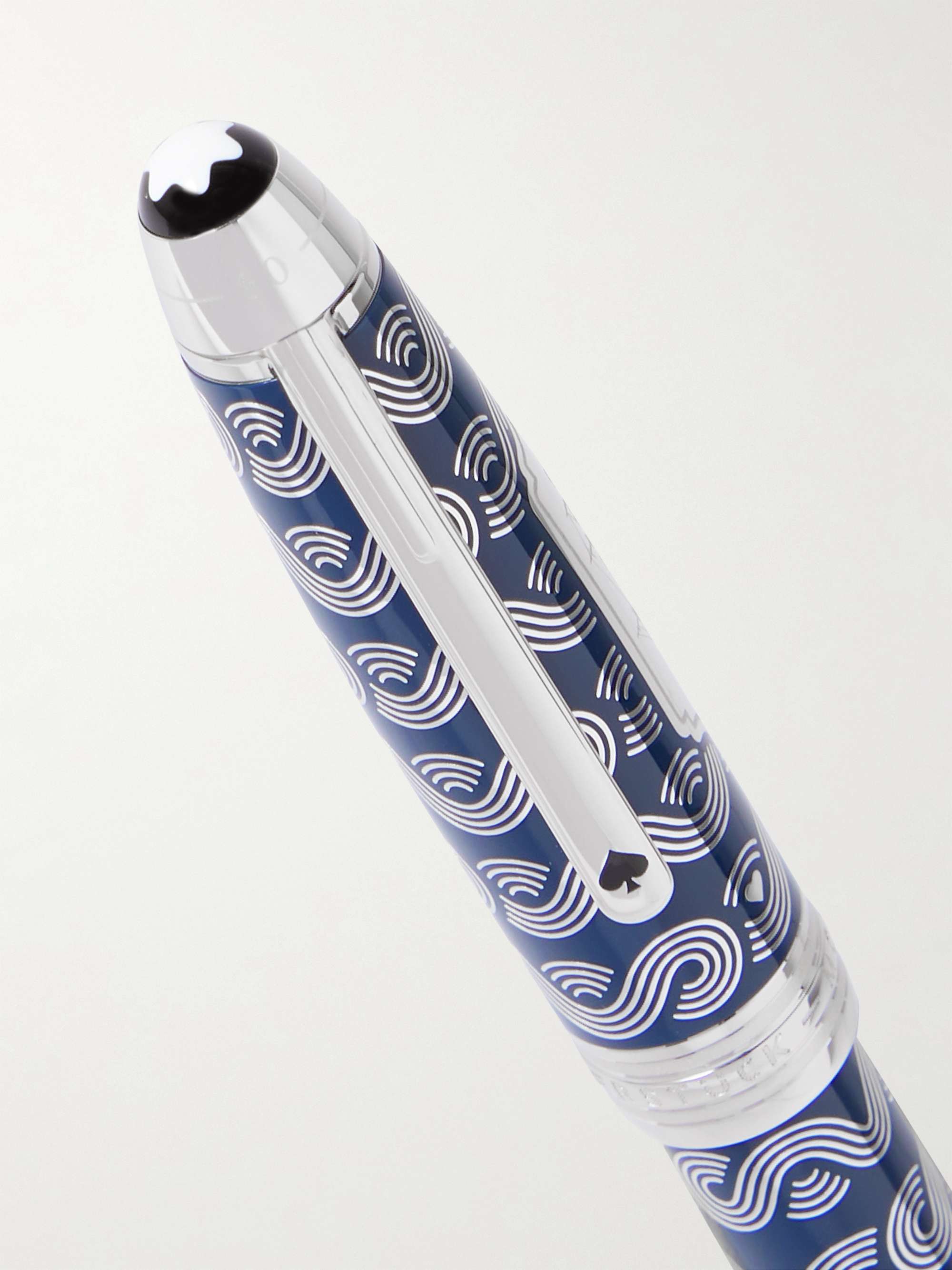 MONTBLANC Meisterstück Around the World in 80 Days Solitaire LeGrand Resin and Platinum-Plated Rollerball Pen