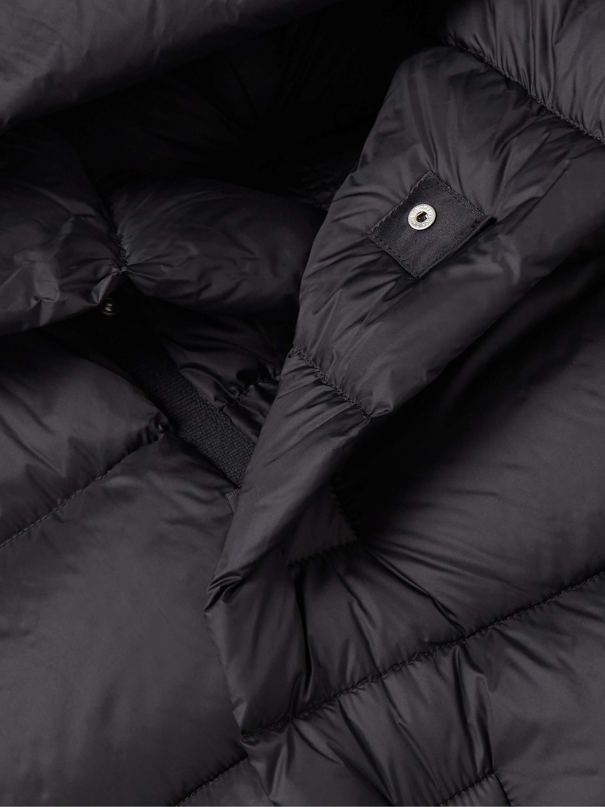 RICK OWENS KIDS Piumino smanicato in nylon trapuntato con cappuccio Duvet
