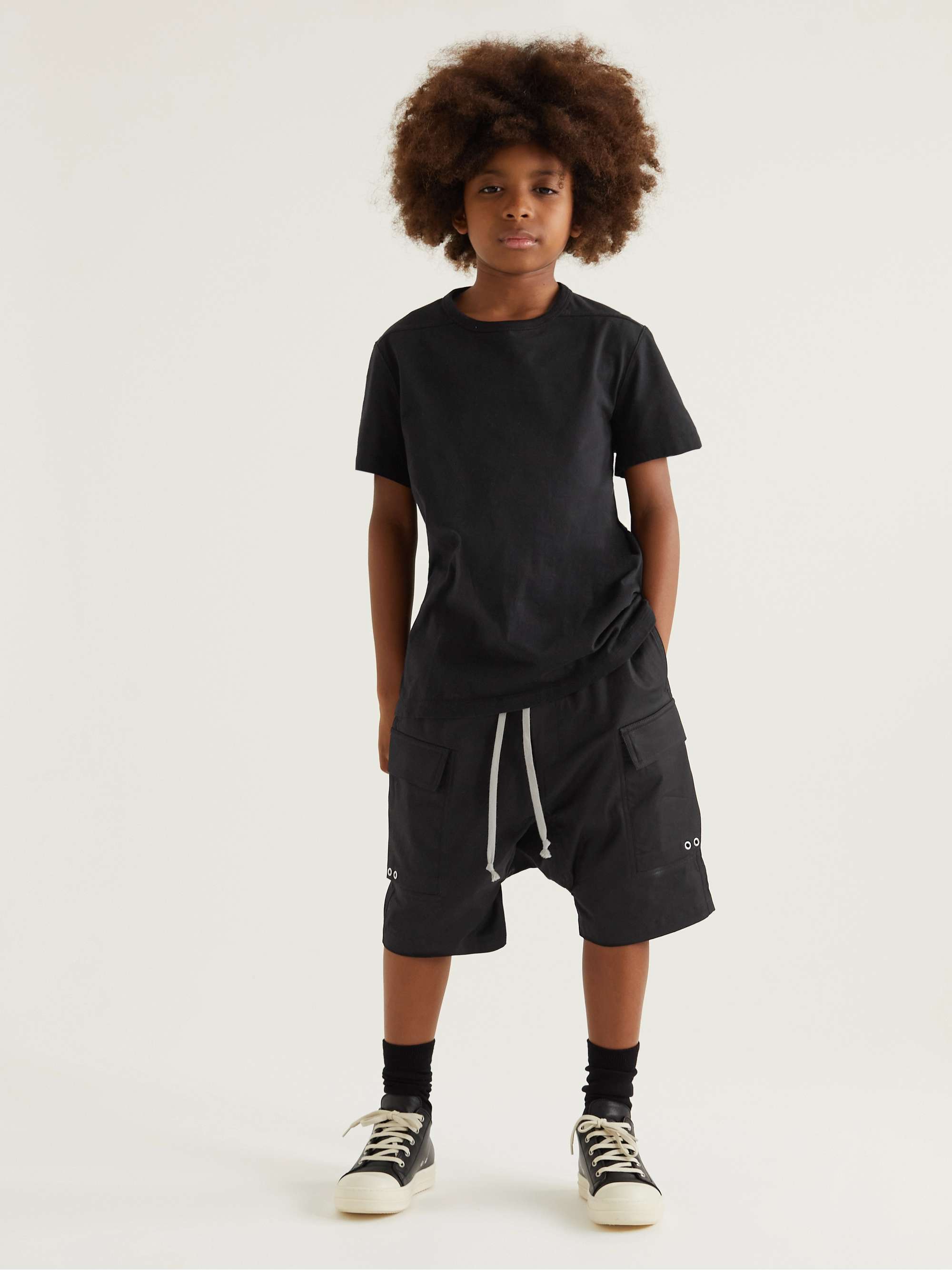 RICK OWENS KIDS Level Cotton-Jersey T-Shirt for Men | MR PORTER