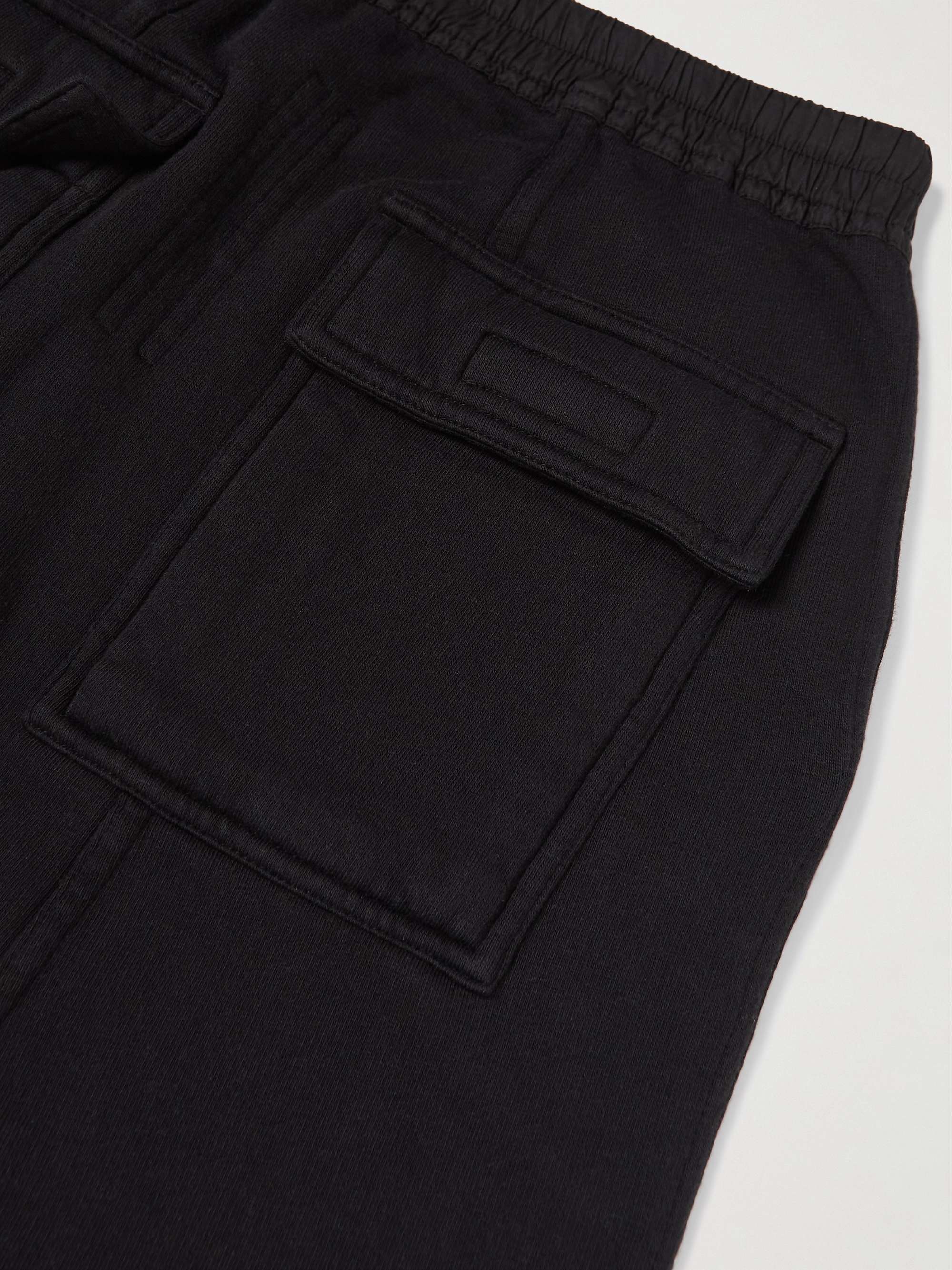 RICK OWENS KIDS Tapered Cotton-Jersey Drawstring Sweatpants