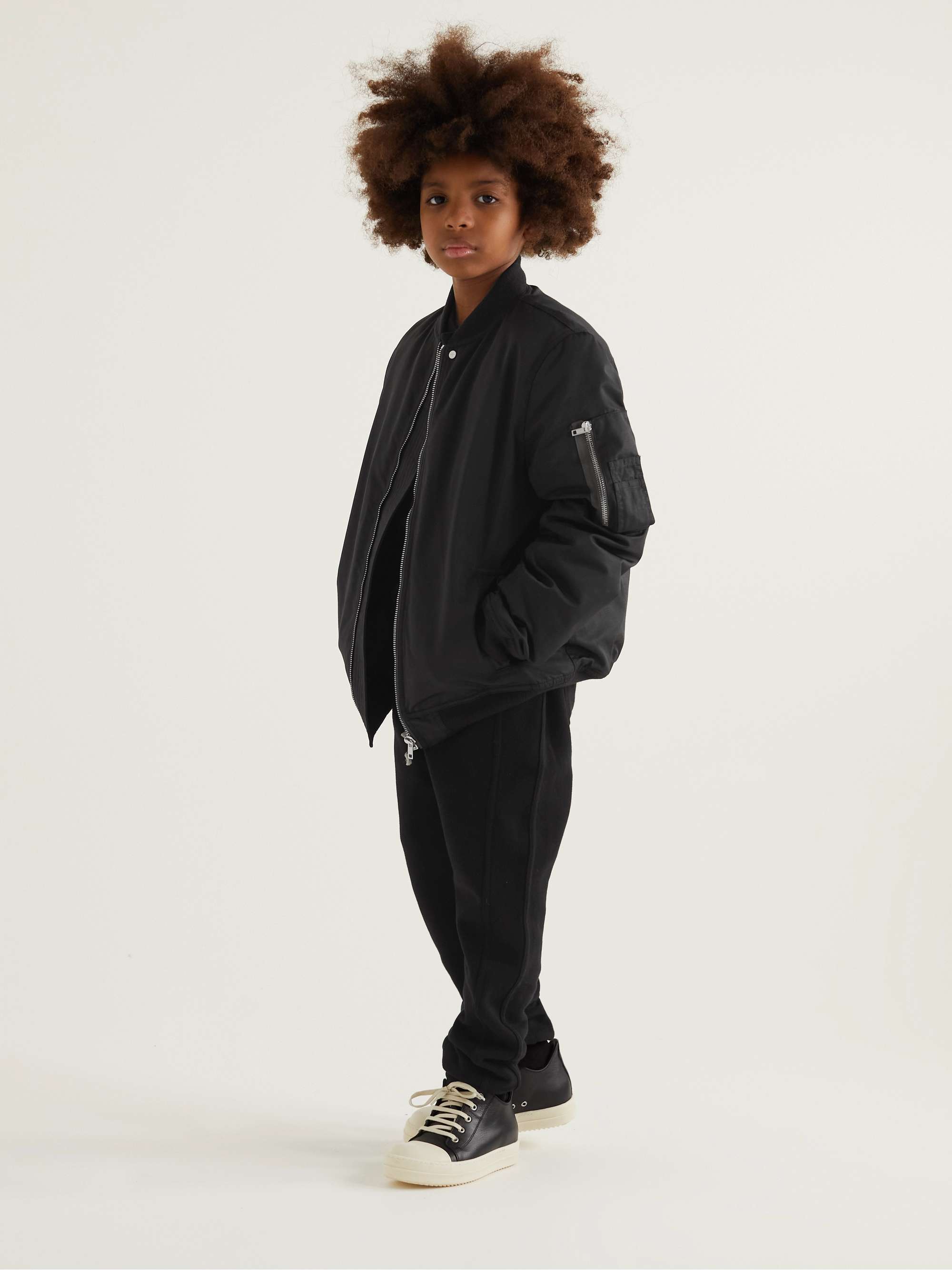 RICK OWENS KIDS Tapered Cotton-Jersey Drawstring Sweatpants for Men ...