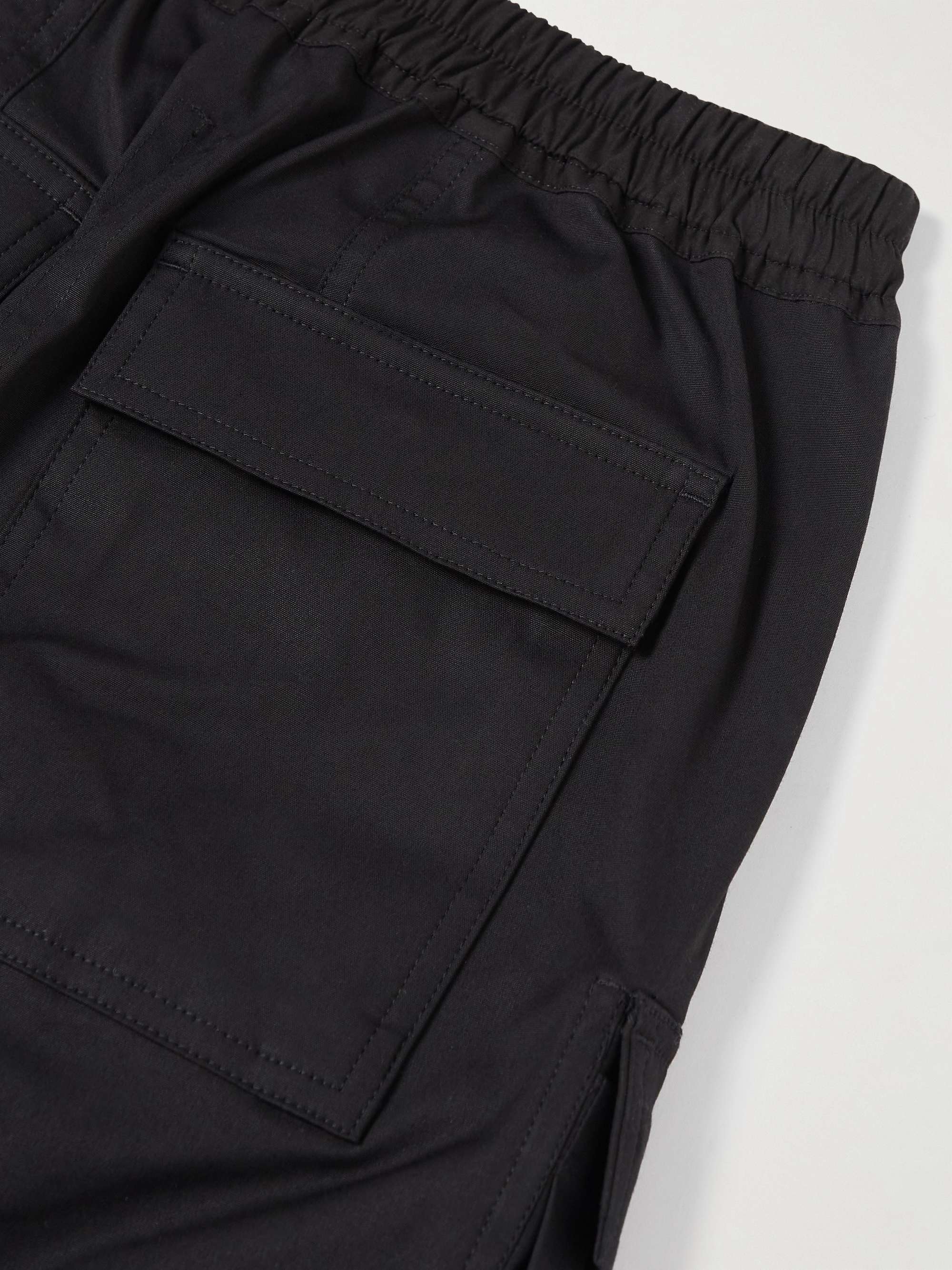 RICK OWENS KIDS Pods Stretch-Cotton Poplin Drawstring Shorts