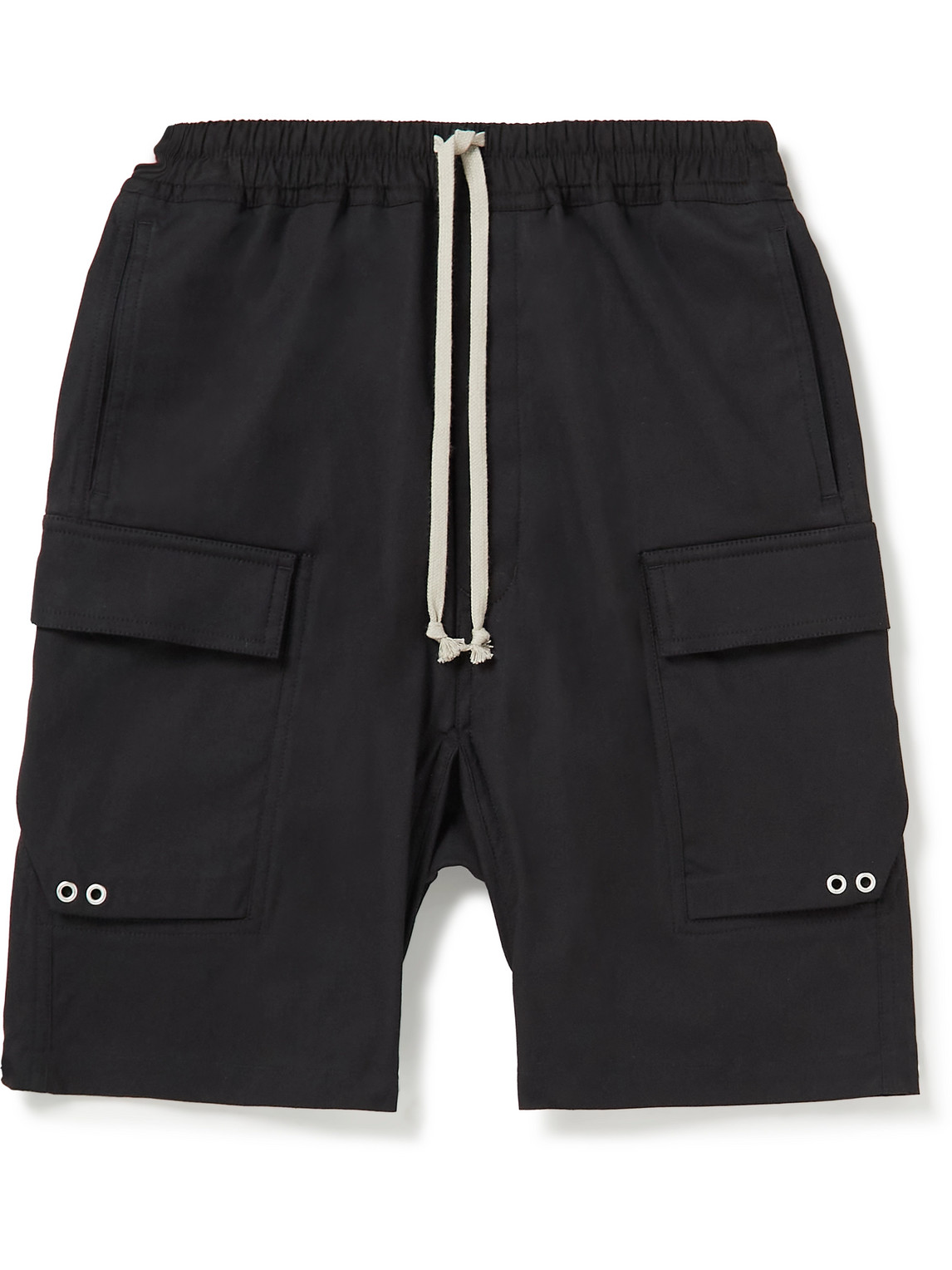 Pods Stretch Cotton-Poplin Drawstring Shorts