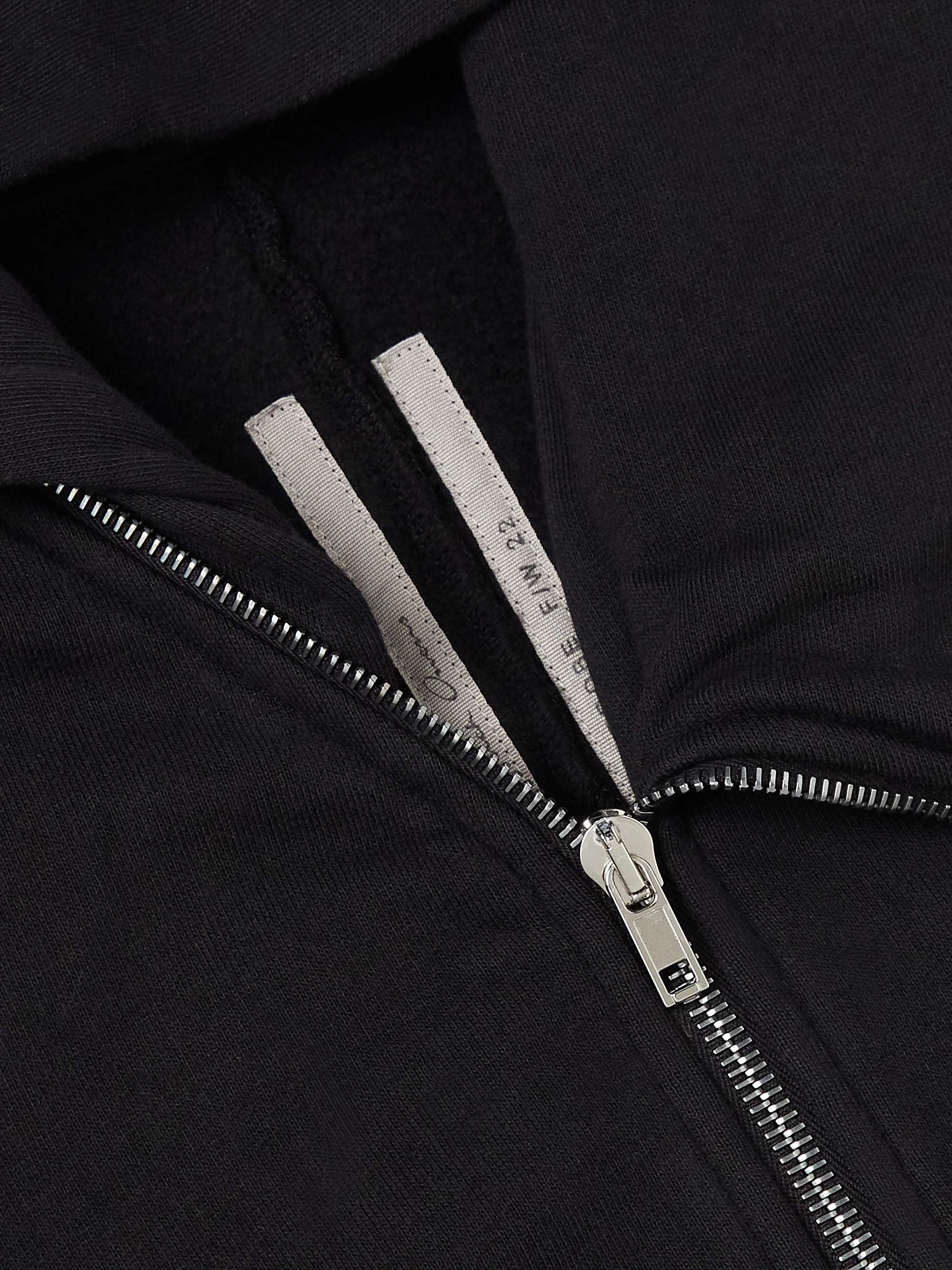 RICK OWENS KIDS Mountain Cotton-Jersey Zip-Up Hoodie