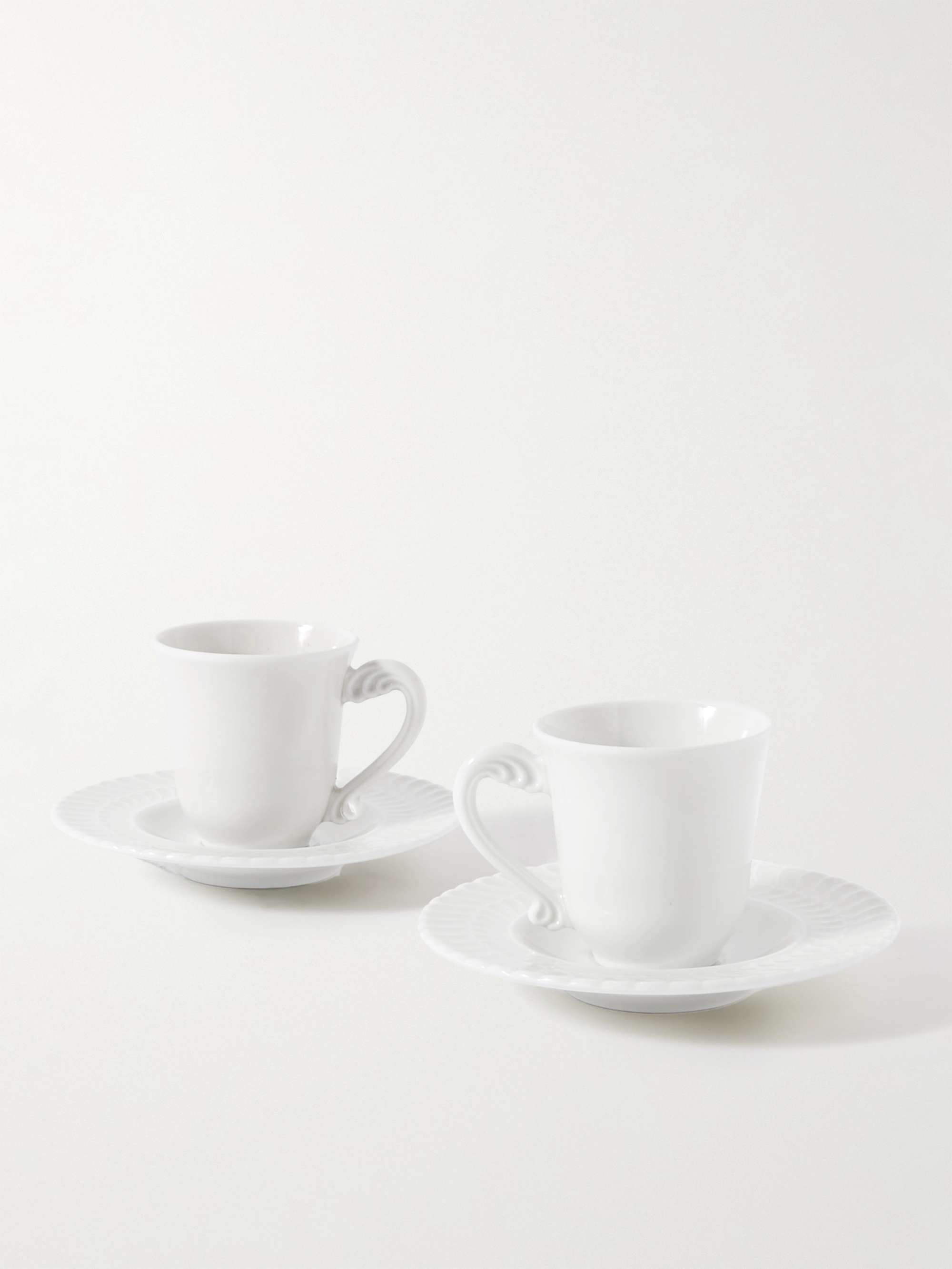 BUCCELLATI Set of Two Porcelain Coffee Cups