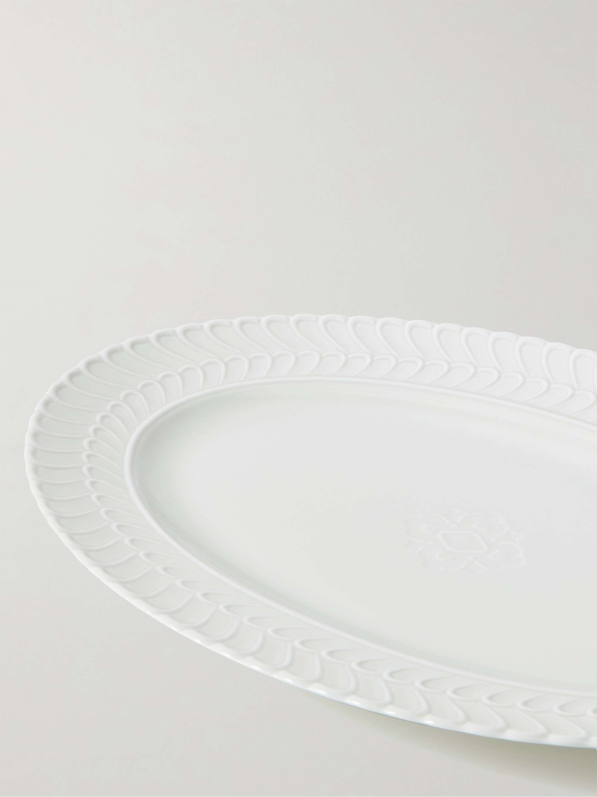 BUCCELLATI Double Rouche 36cm Porcelain Serving Tray