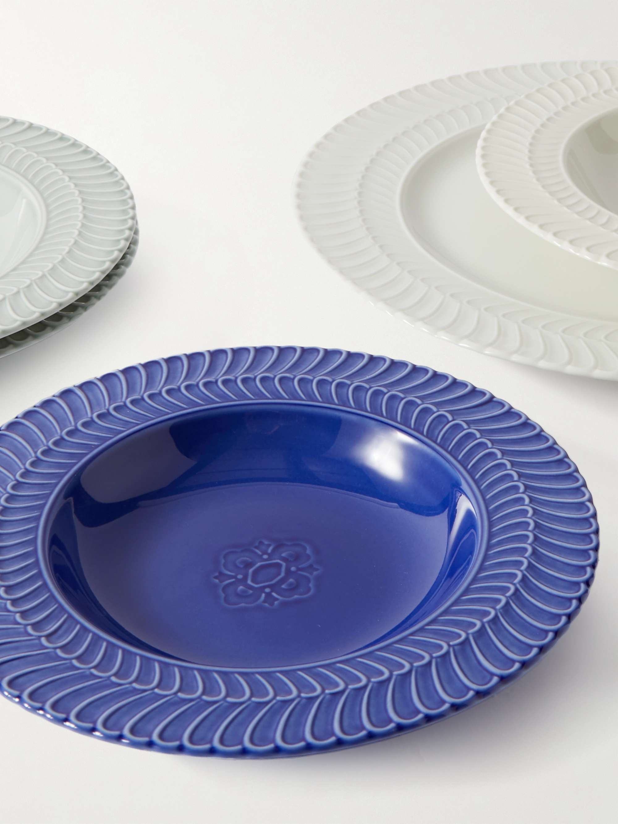 BUCCELLATI Double Rouche 23cm Porcelain Soup Bowl