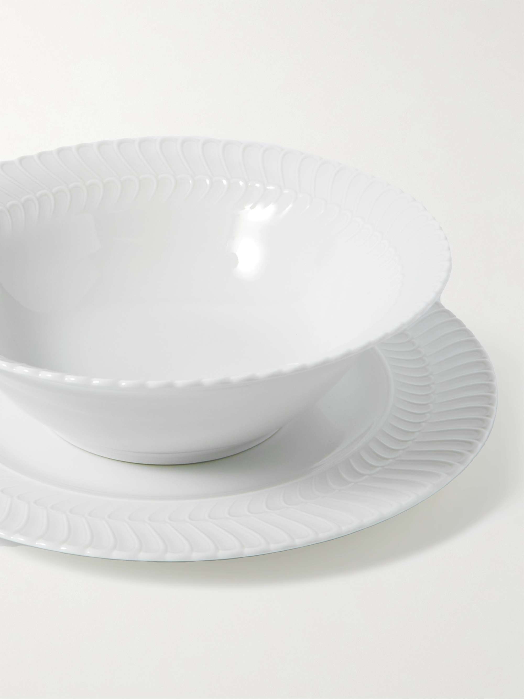 BUCCELLATI Double Rouche Porcelain Salad Bowl