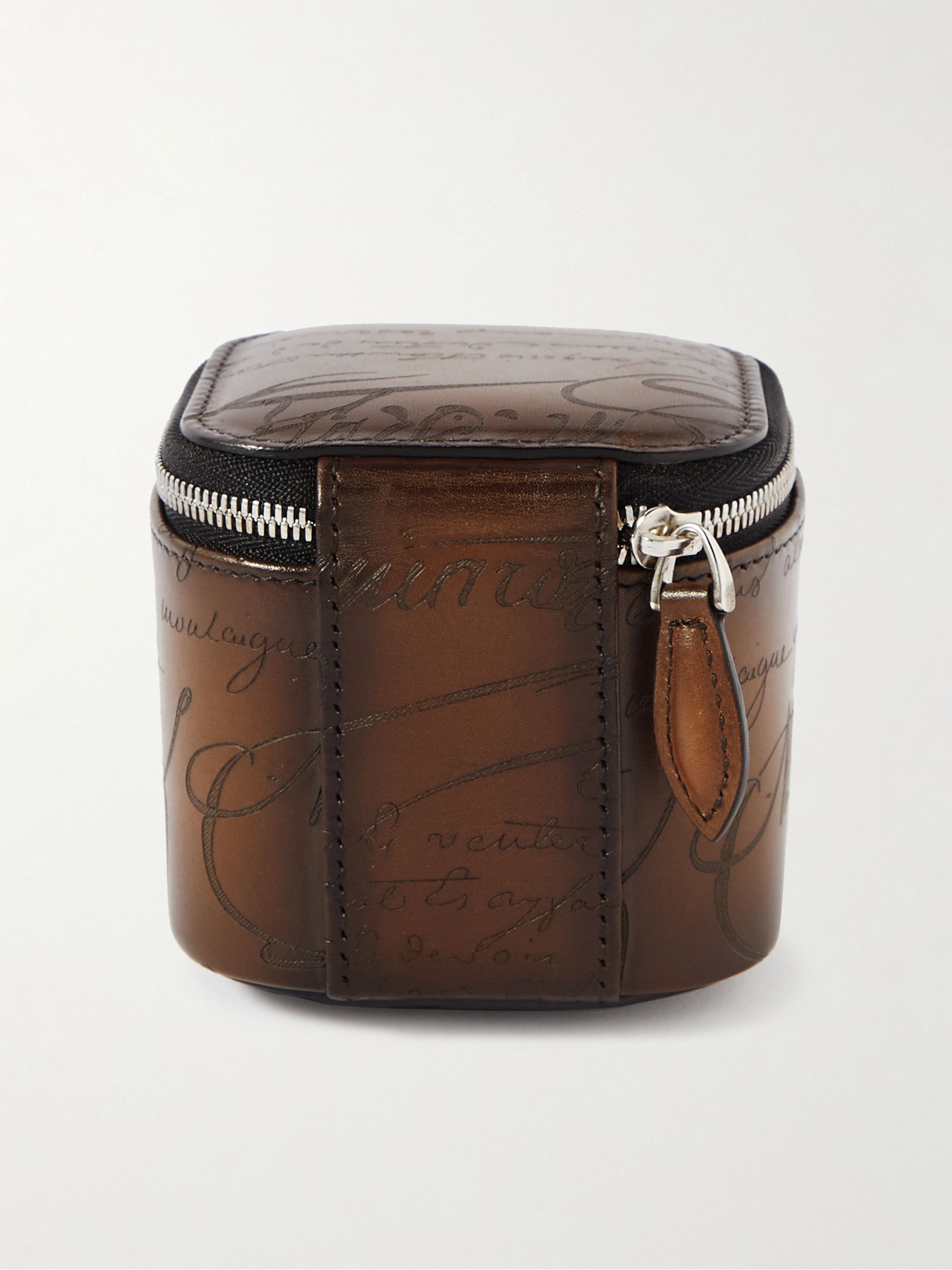 BERLUTI Scritto Leather Watch Case
