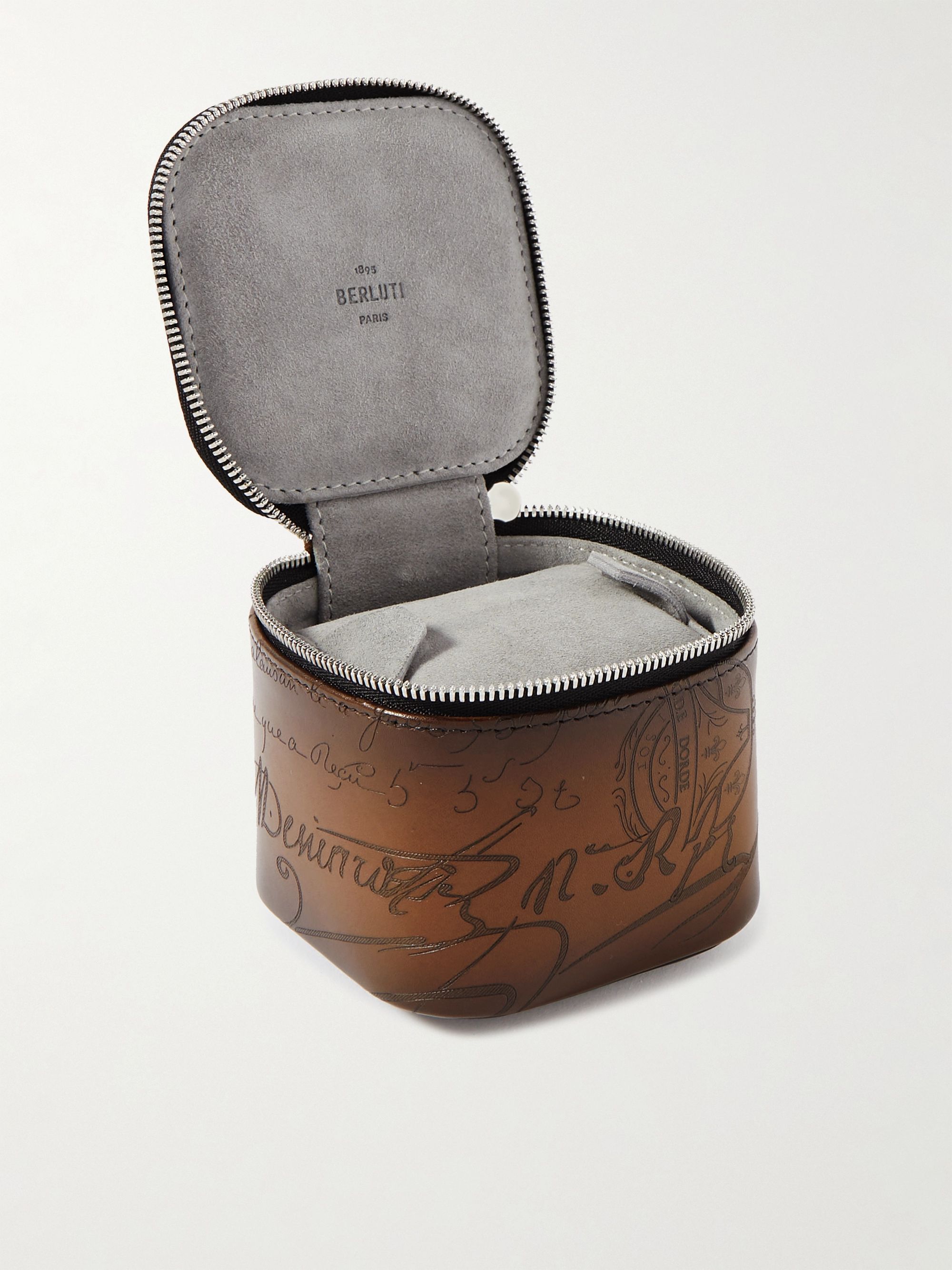 BERLUTI Scritto Leather Watch Case