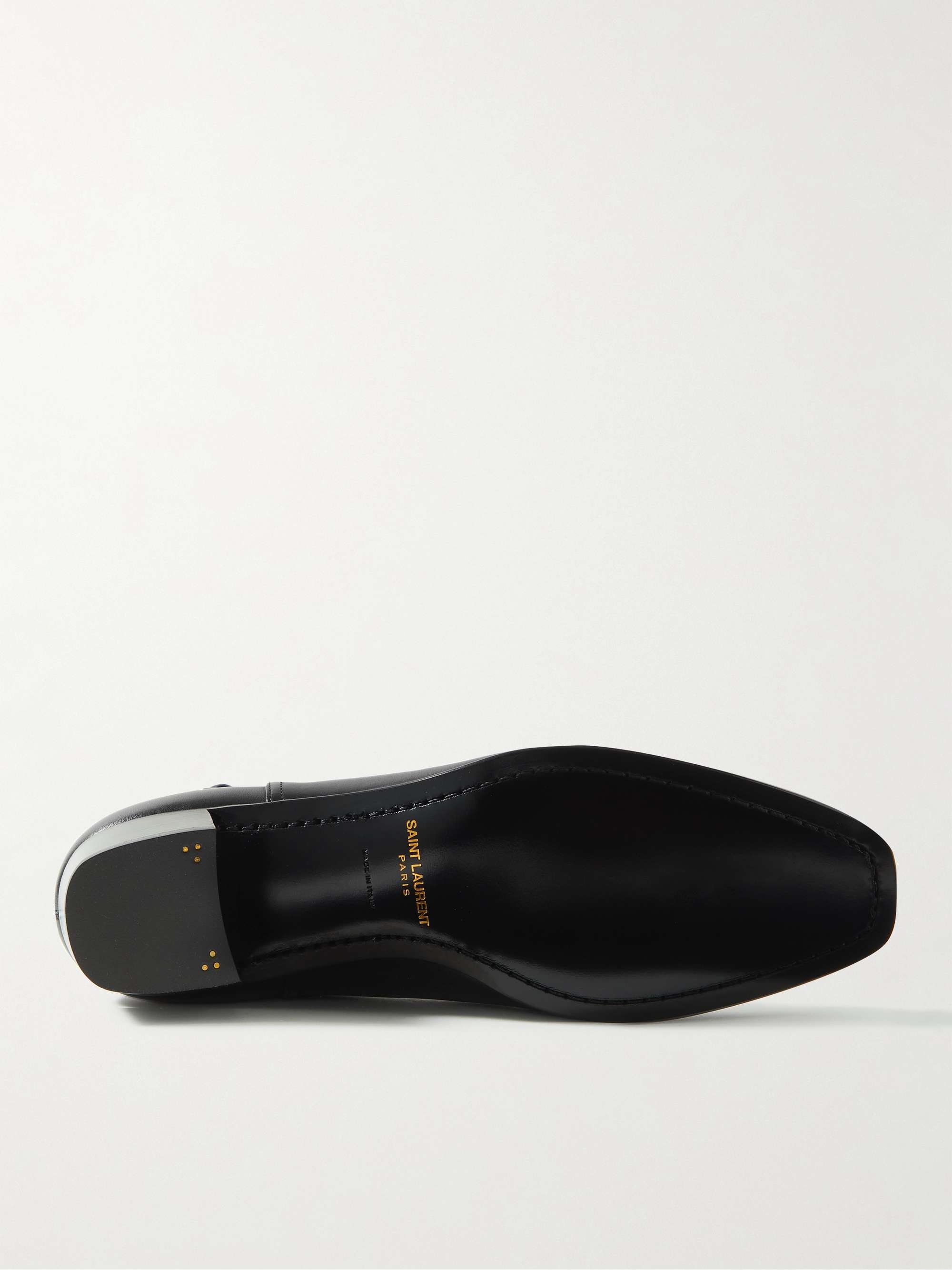 SAINT LAURENT Terry Jodhpur Leather Boots